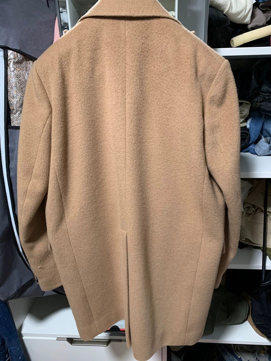 Dsquared2 Beige Double-Breasted Wool Blend Coat Size US XS / EU 42 / 0 - 2 Thumbnail