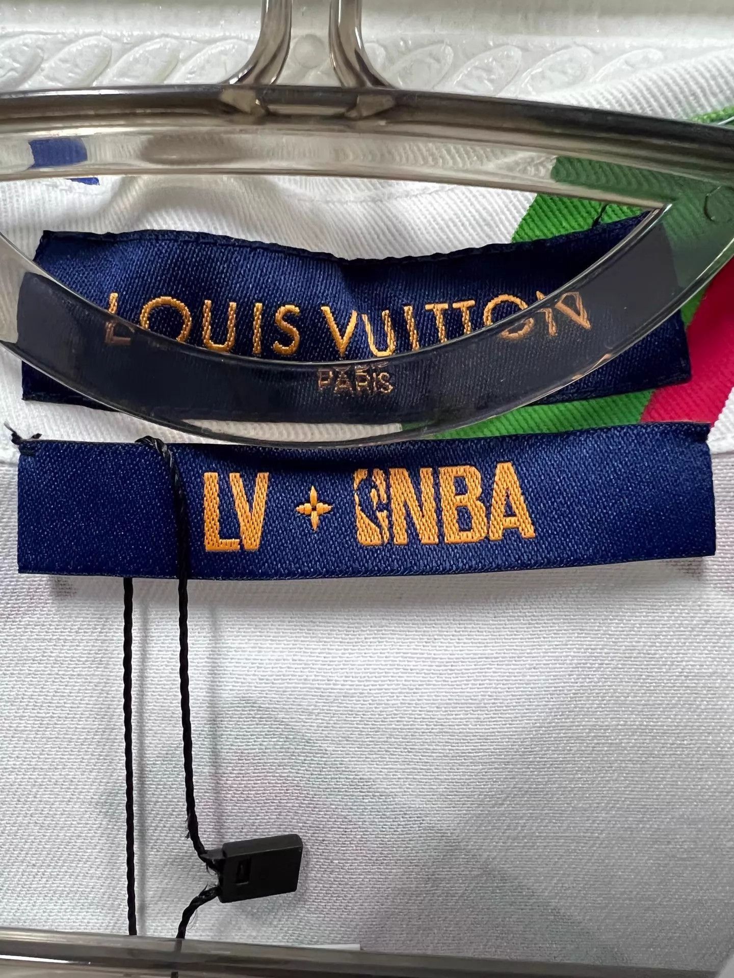 Louis Vuitton White Short Sleeve Colorful Letter Print Shirt Size US L / EU 52-54 / 3 - 3 Thumbnail
