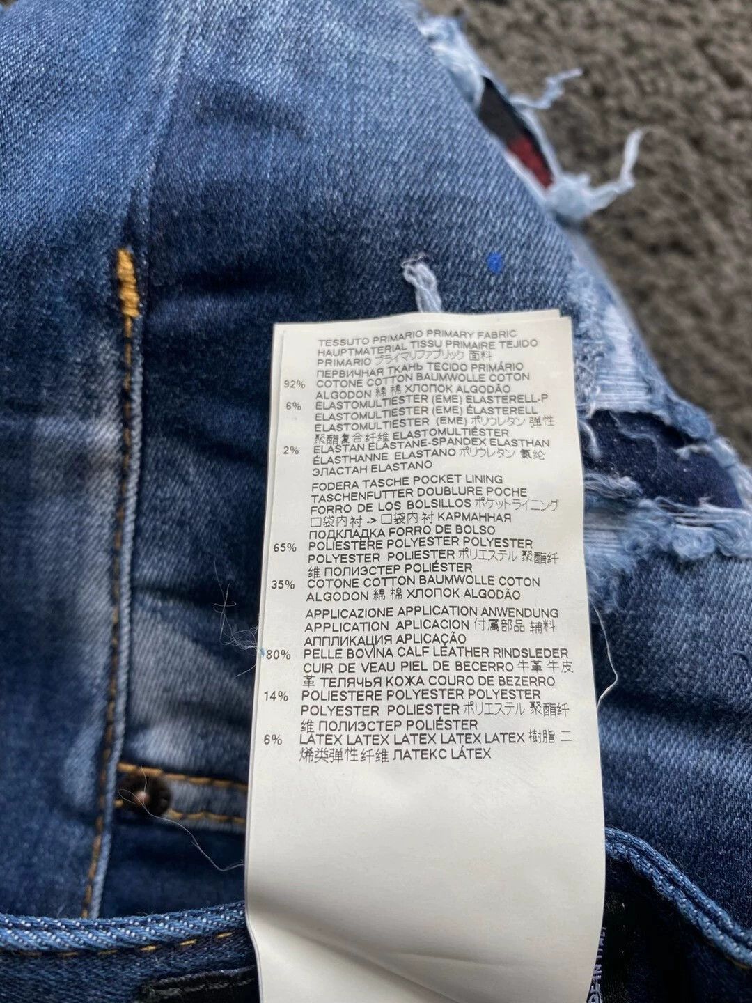 Dsquared2 Blue Distressed Denim Jeans Size 28 Size US 28 / EU 44 - 9 Thumbnail