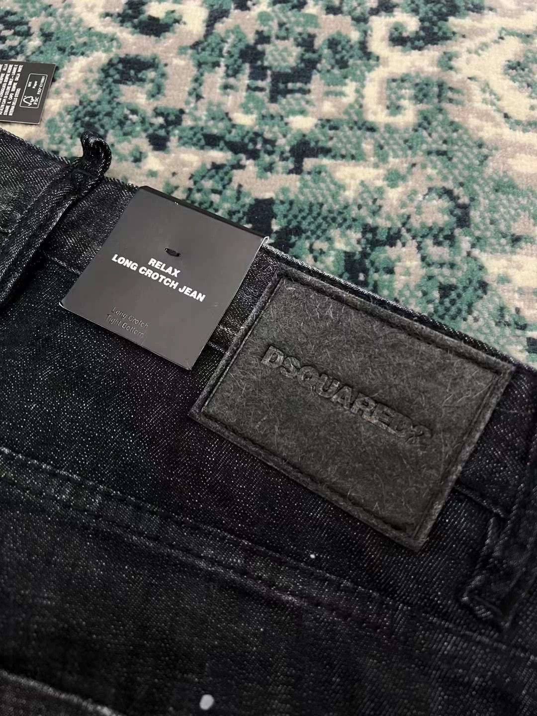 Dsquared2 Black Distressed Denim Jeans with Paint Splatters Size US 28 / EU 44 - 7 Thumbnail