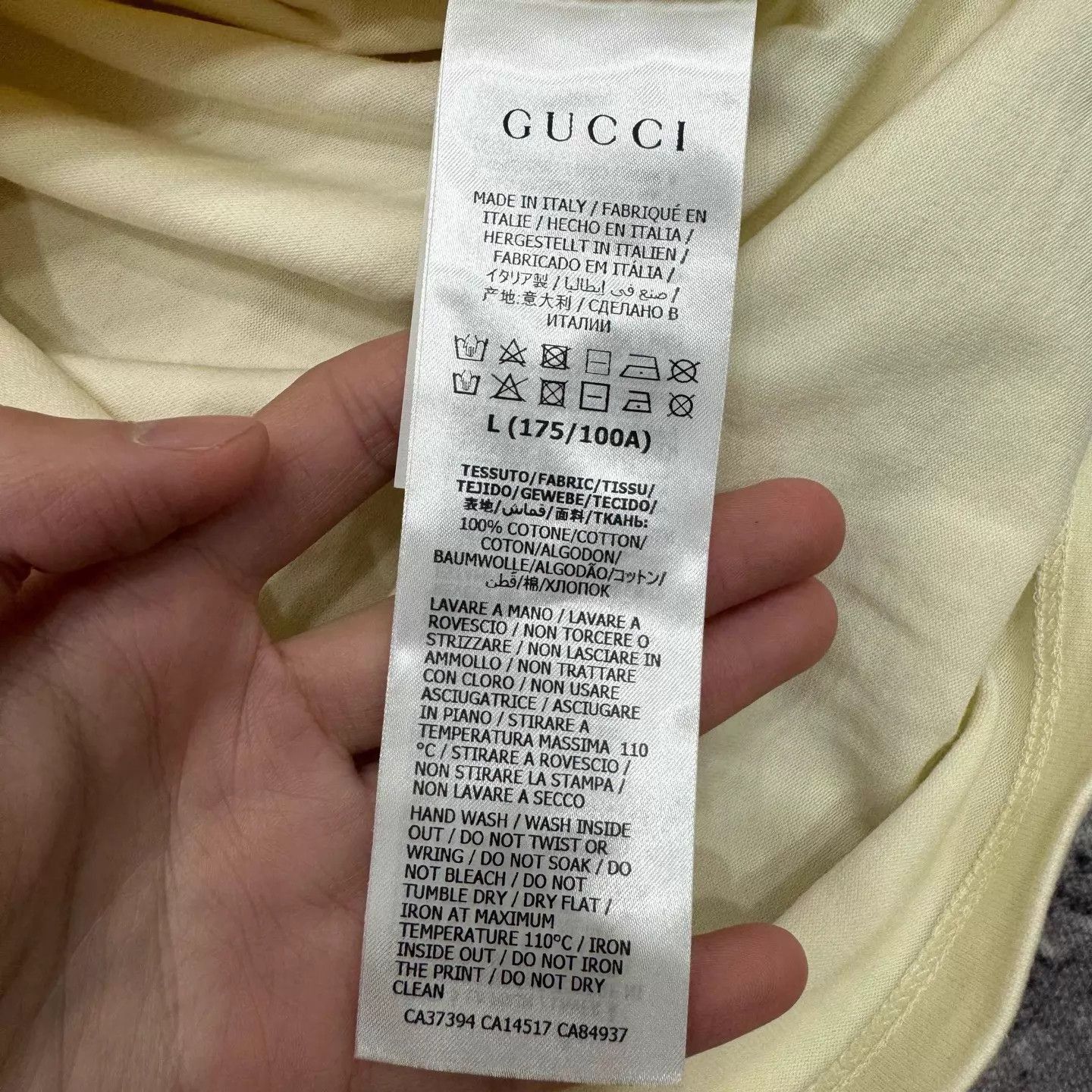 Gucci Beige Short Sleeve Graphic Print T-Shirt Size US L / EU 52-54 / 3 - 4 Thumbnail