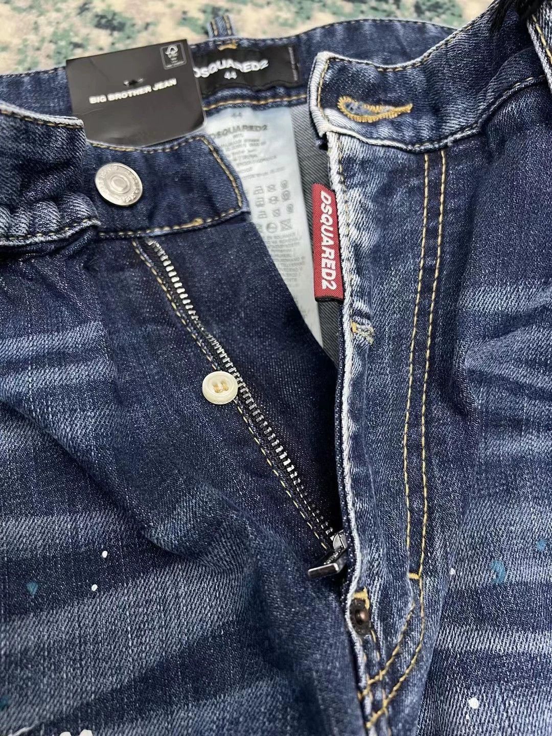 Dsquared2 Blue Distressed Paint Splatter Denim Jeans Size 28 Size US 28 / EU 44 - 3 Thumbnail