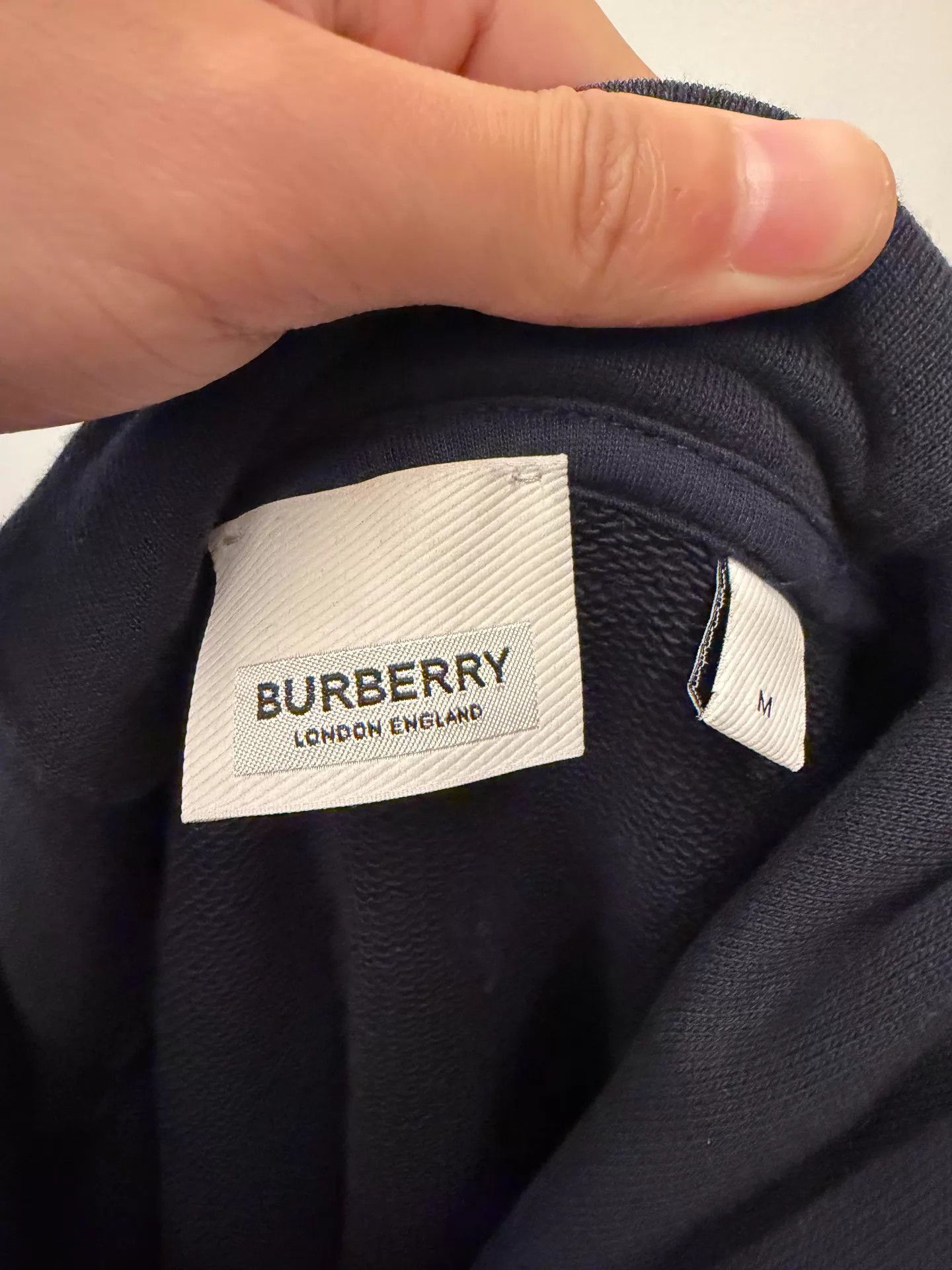 Burberry Black Logo Print Hoodie with Drawstring Size US M / EU 48-50 / 2 - 3 Thumbnail