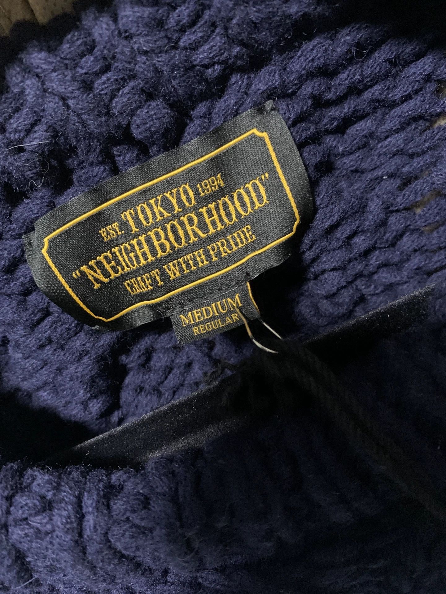 Neighborhood Blue Cable Knit Sweater - Size M Size US M / EU 48-50 / 2 - 3 Thumbnail