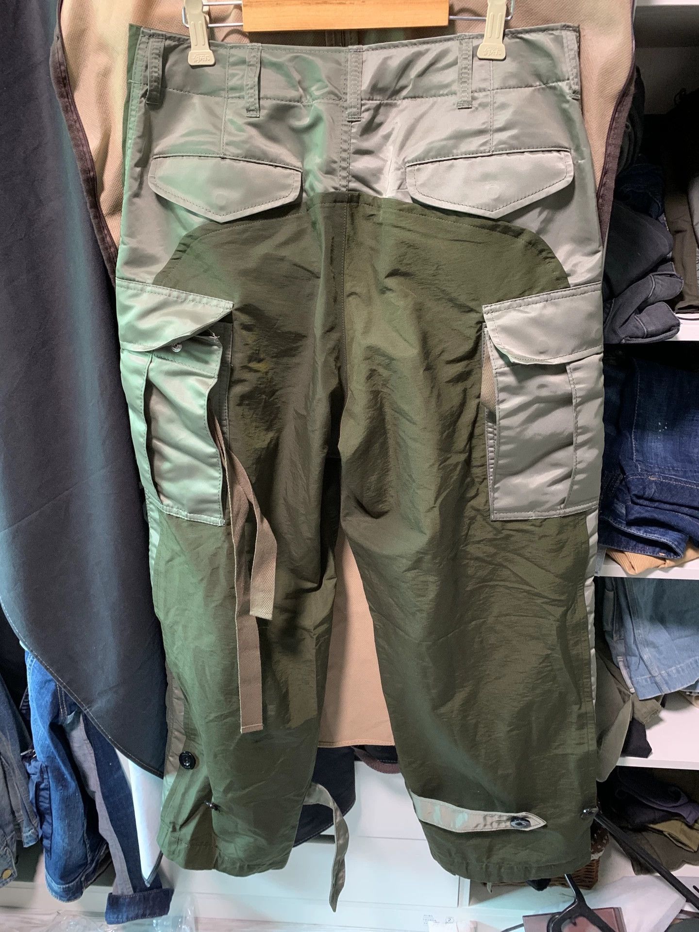 Sacai Multi Color Cargo Pants with Zip Pockets Size US 32 / EU 48 - 3 Thumbnail
