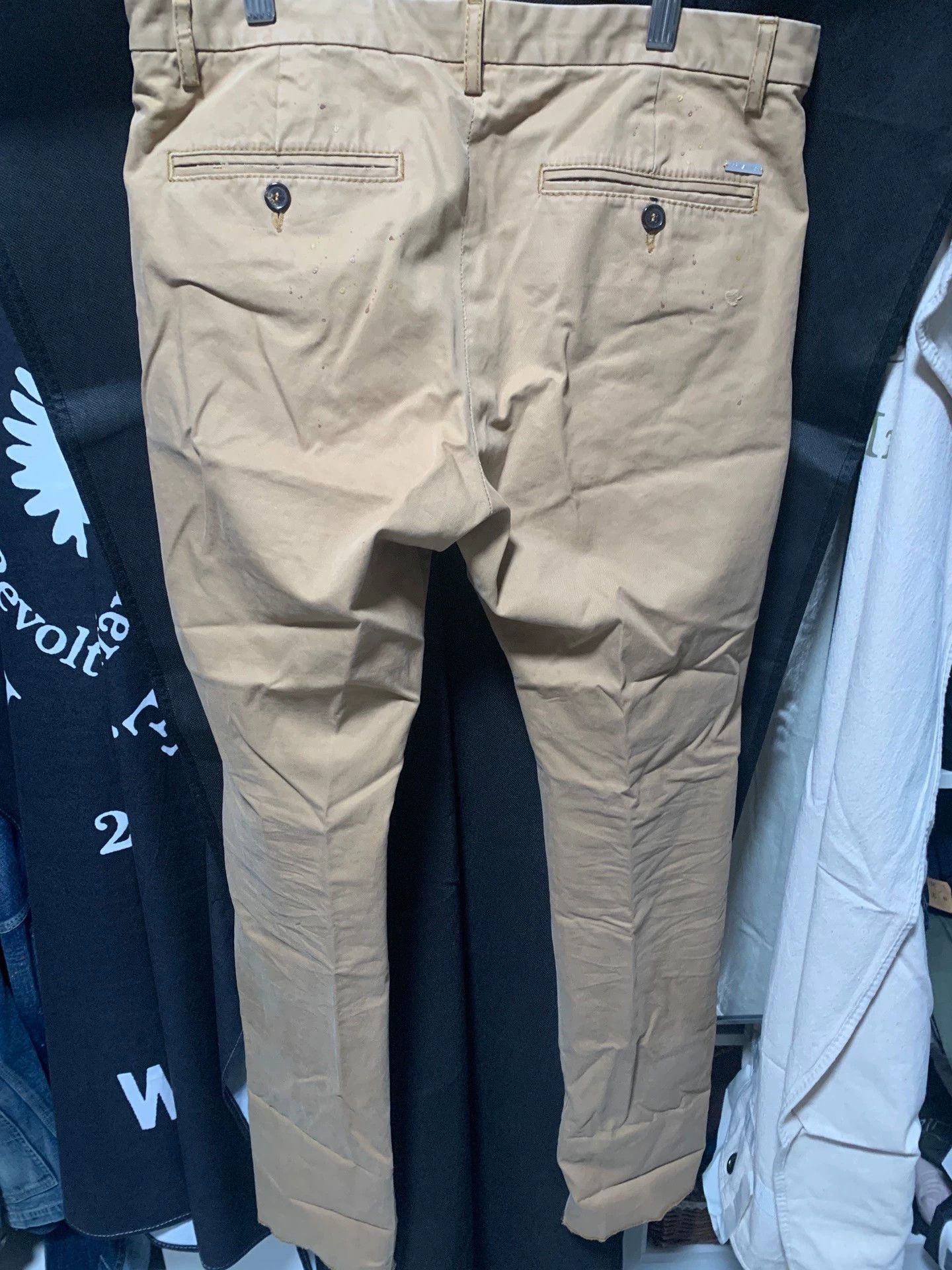 Dsquared2 Beige Distressed Patchwork Casual Pants Size 30 Size US 30 / EU 46 - 2 Thumbnail