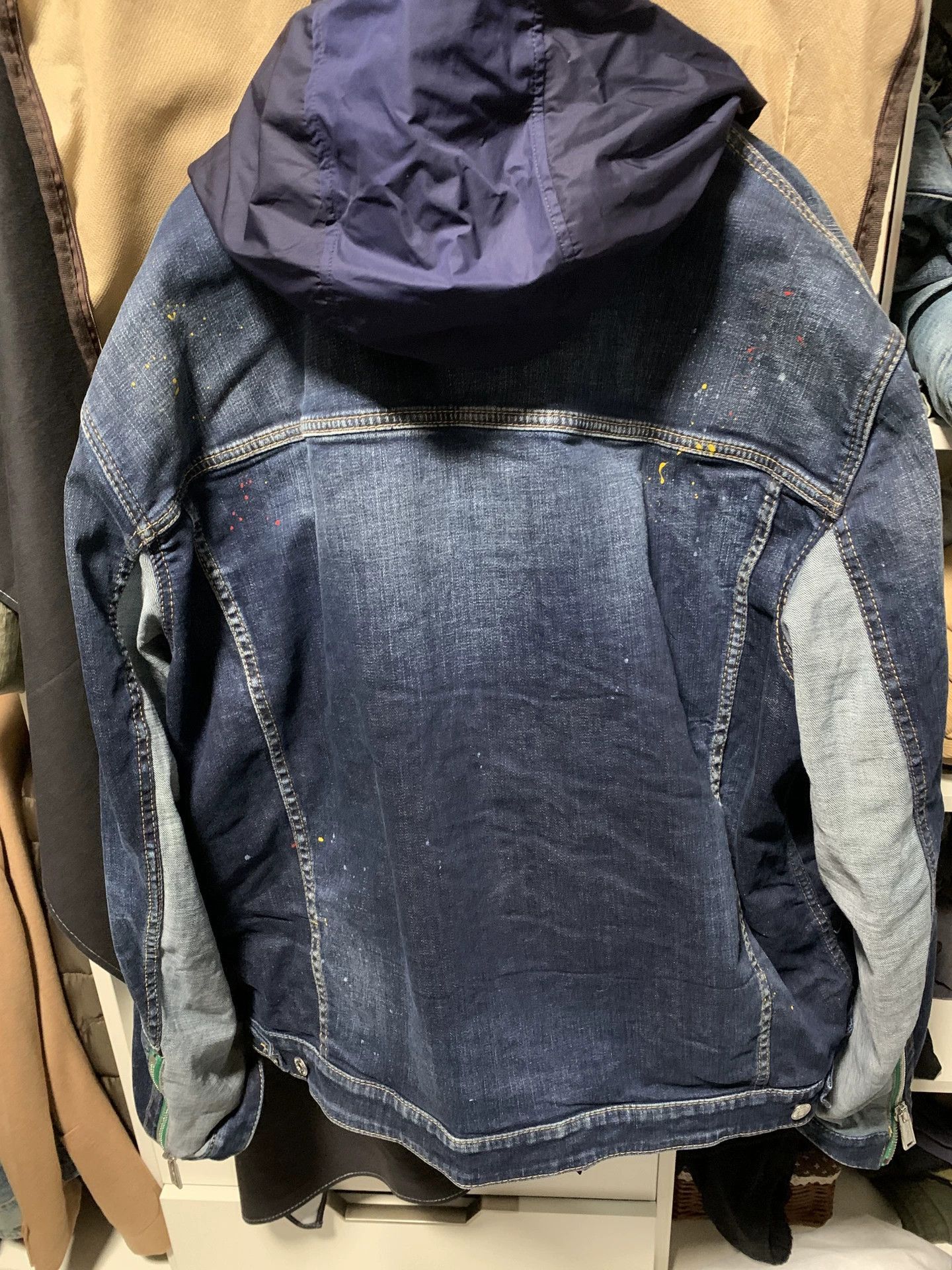 Dsquared2 Blue Denim Jacket (XL) Size US XL / EU 56 / 4 - 3 Thumbnail