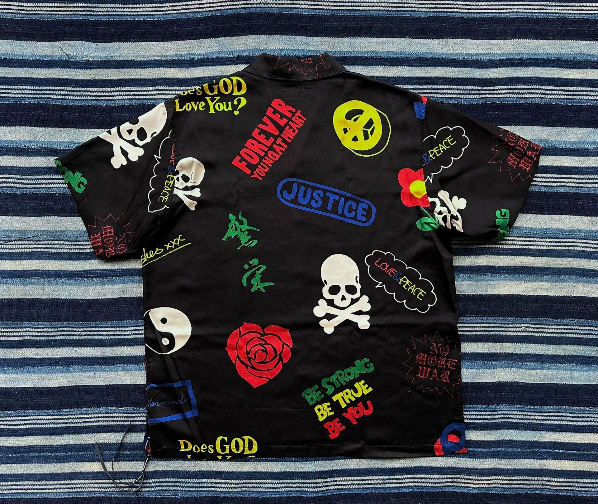 Mastermind World Multi-Color Graphic Button-Up Short Sleeve Shirt Size US S / EU 44-46 / 1 - 2 Thumbnail