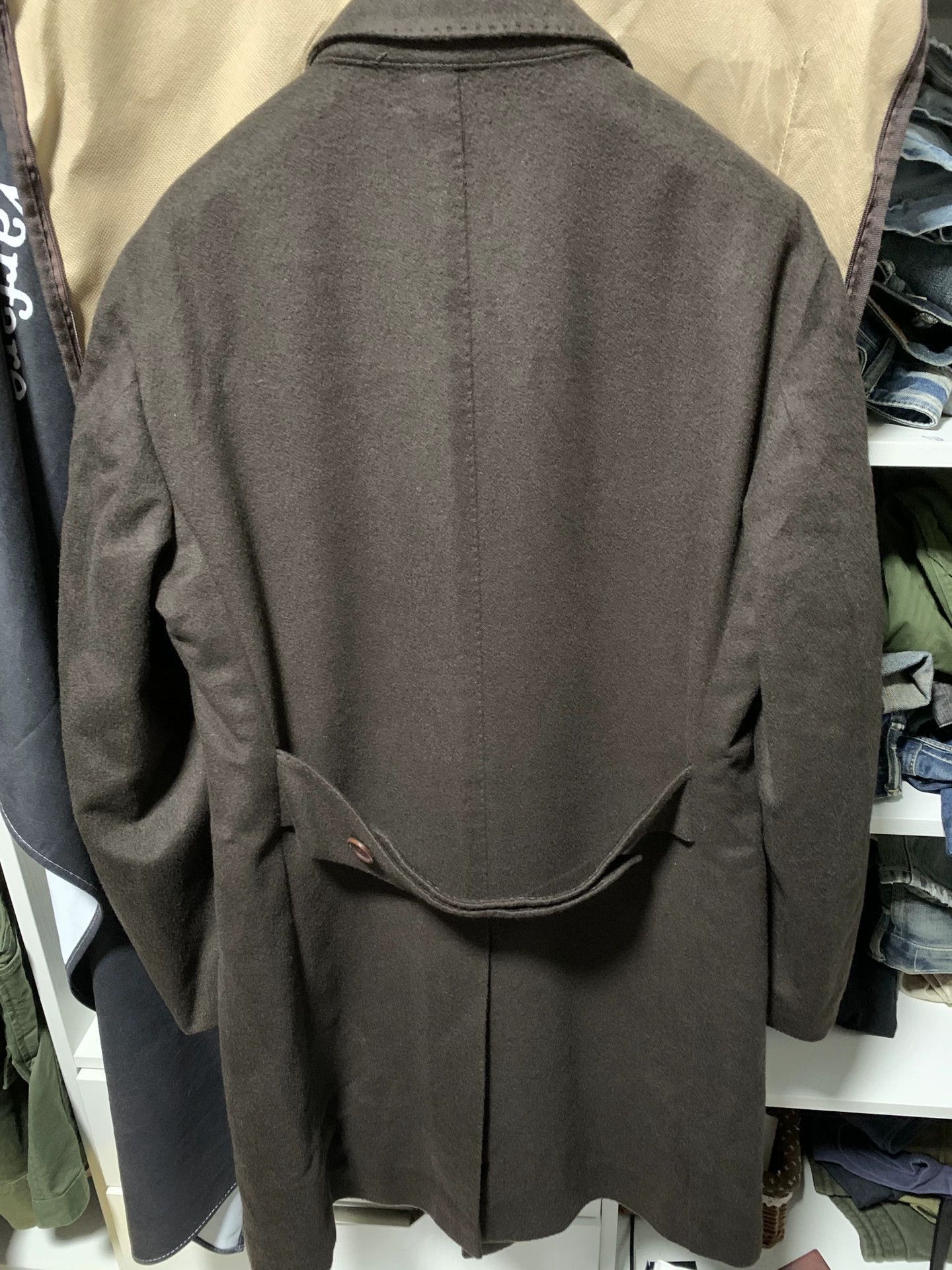 Stile Latino Brown Double-Breasted Long Coat Size S Size US S / EU 44-46 / 1 - 2 Thumbnail
