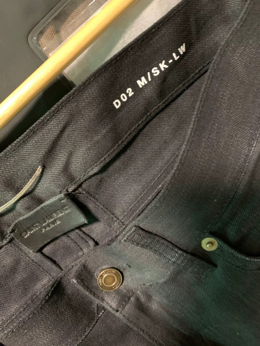 Saint Laurent Paris Black Ripped Denim Jeans Size 30 Size US 30 / EU 46 - 3 Thumbnail