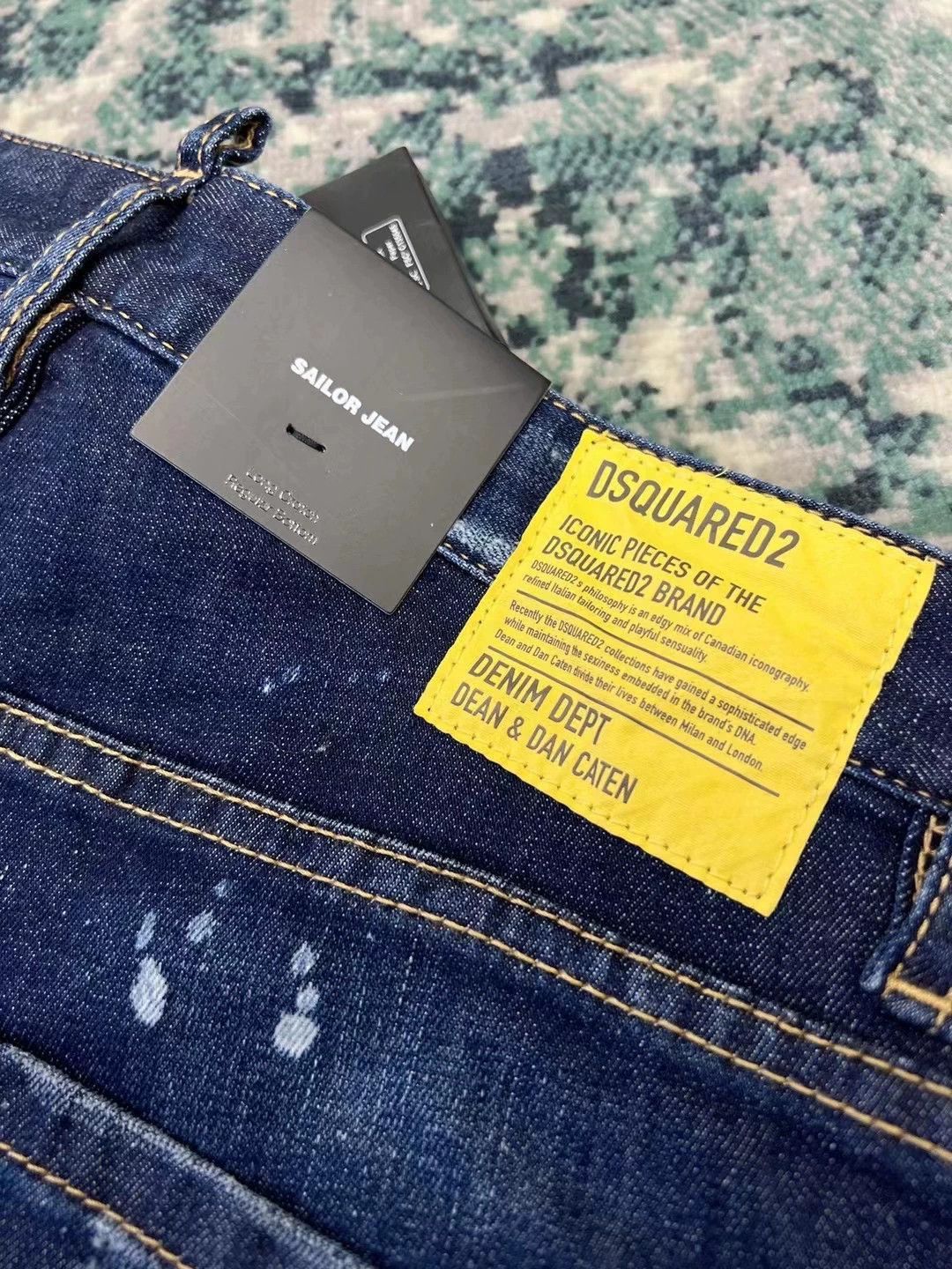 Dsquared2 Blue Distressed Denim Jeans with Paint Splatter Size 28 Size US 28 / EU 44 - 7 Thumbnail