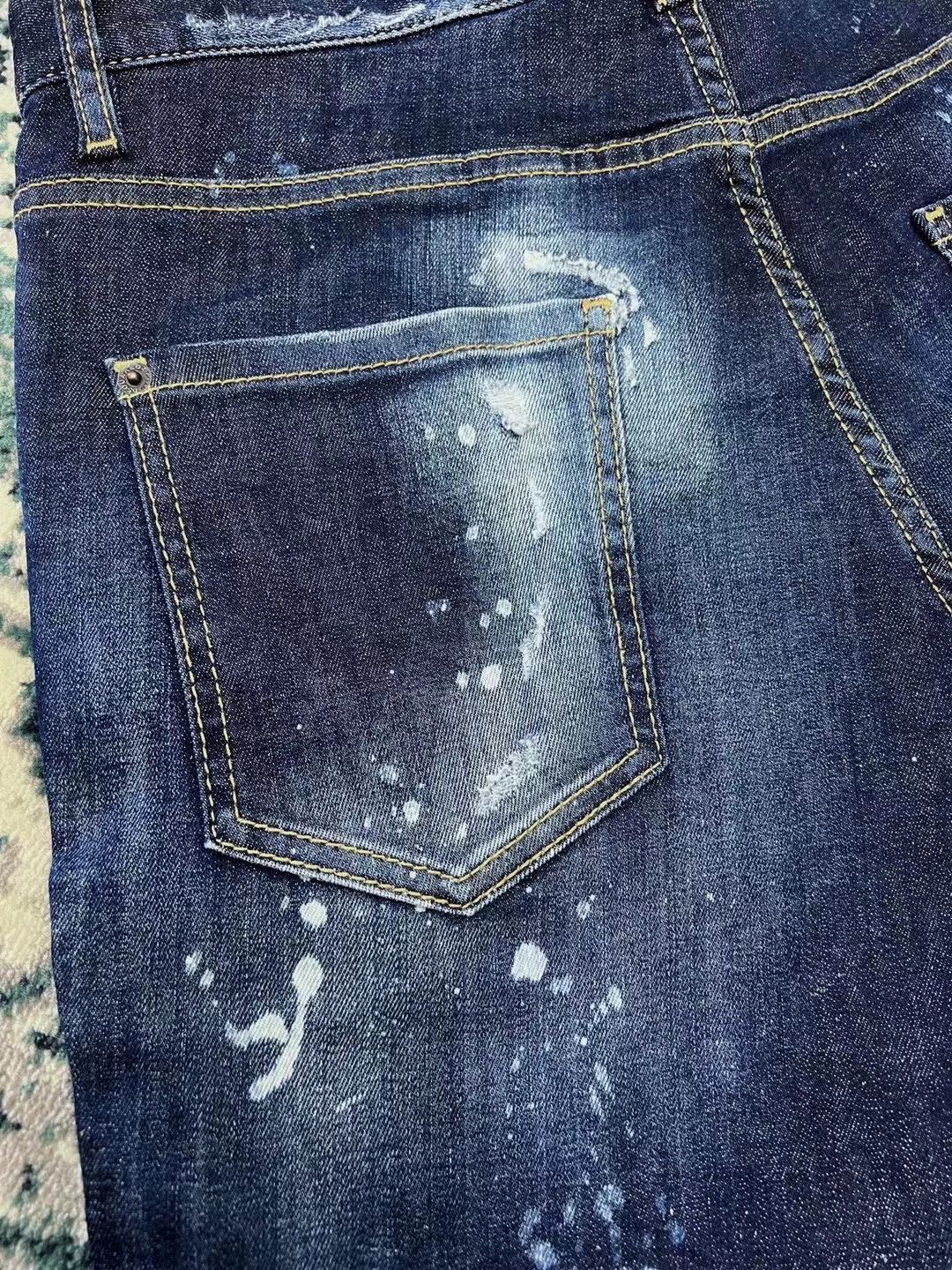 Dsquared2 Blue Distressed Denim Jeans with Paint Splatter Size 28 Size US 28 / EU 44 - 6 Thumbnail