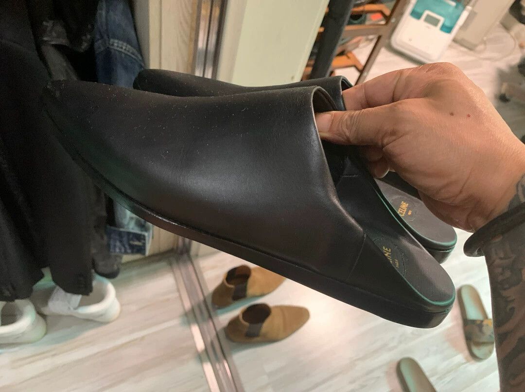Celine Black Pointed Toe Slip-On Shoes Size 7 Size US 7 / EU 40 - 2 Thumbnail