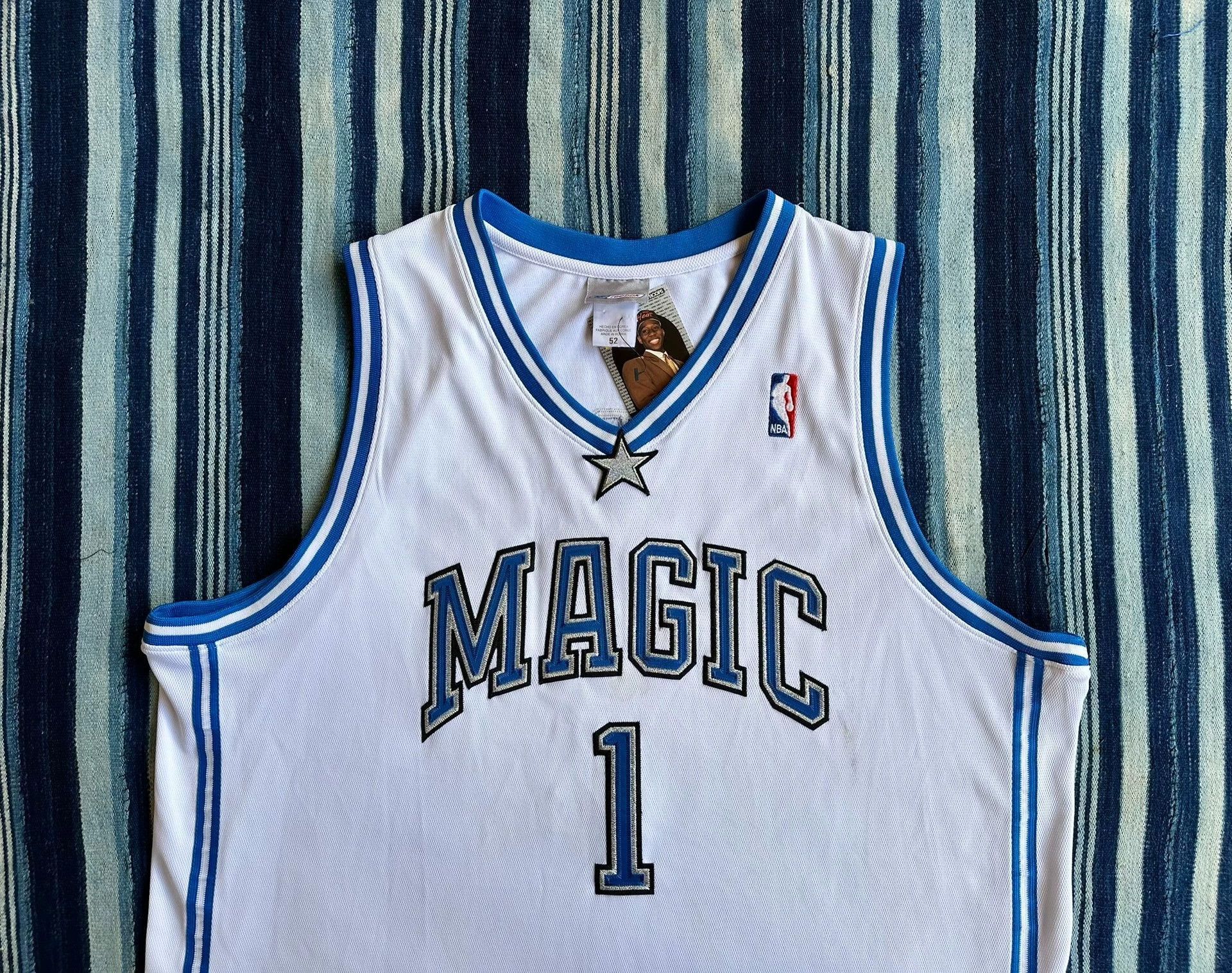 Reebok White Magic #1 Basketball Jersey Size US L / EU 52-54 / 3 - 3 Thumbnail