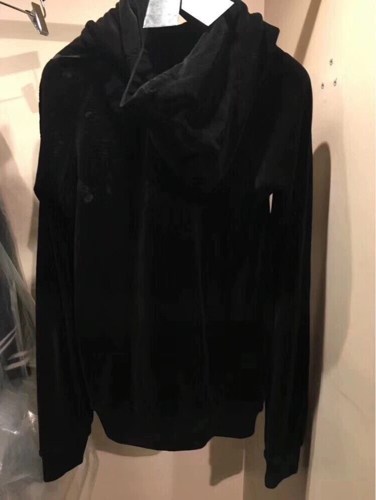 Saint Laurent Paris Black Hooded Sweatshirt with Drawstring Size US S / EU 44-46 / 1 - 3 Thumbnail