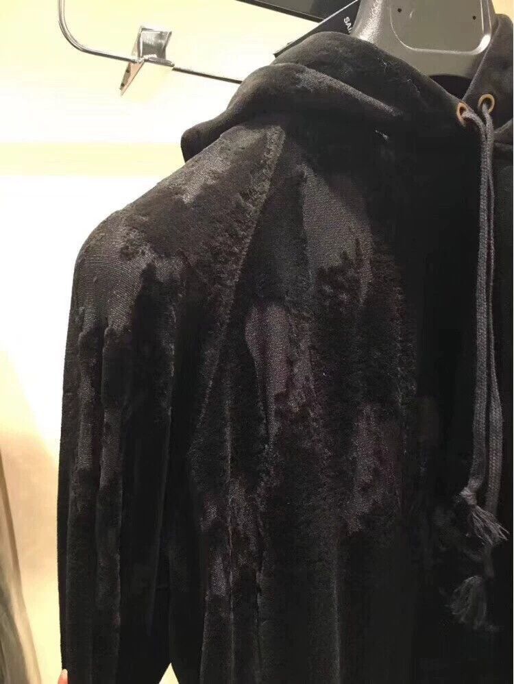 Saint Laurent Paris Black Hooded Sweatshirt with Drawstring Size US S / EU 44-46 / 1 - 2 Thumbnail