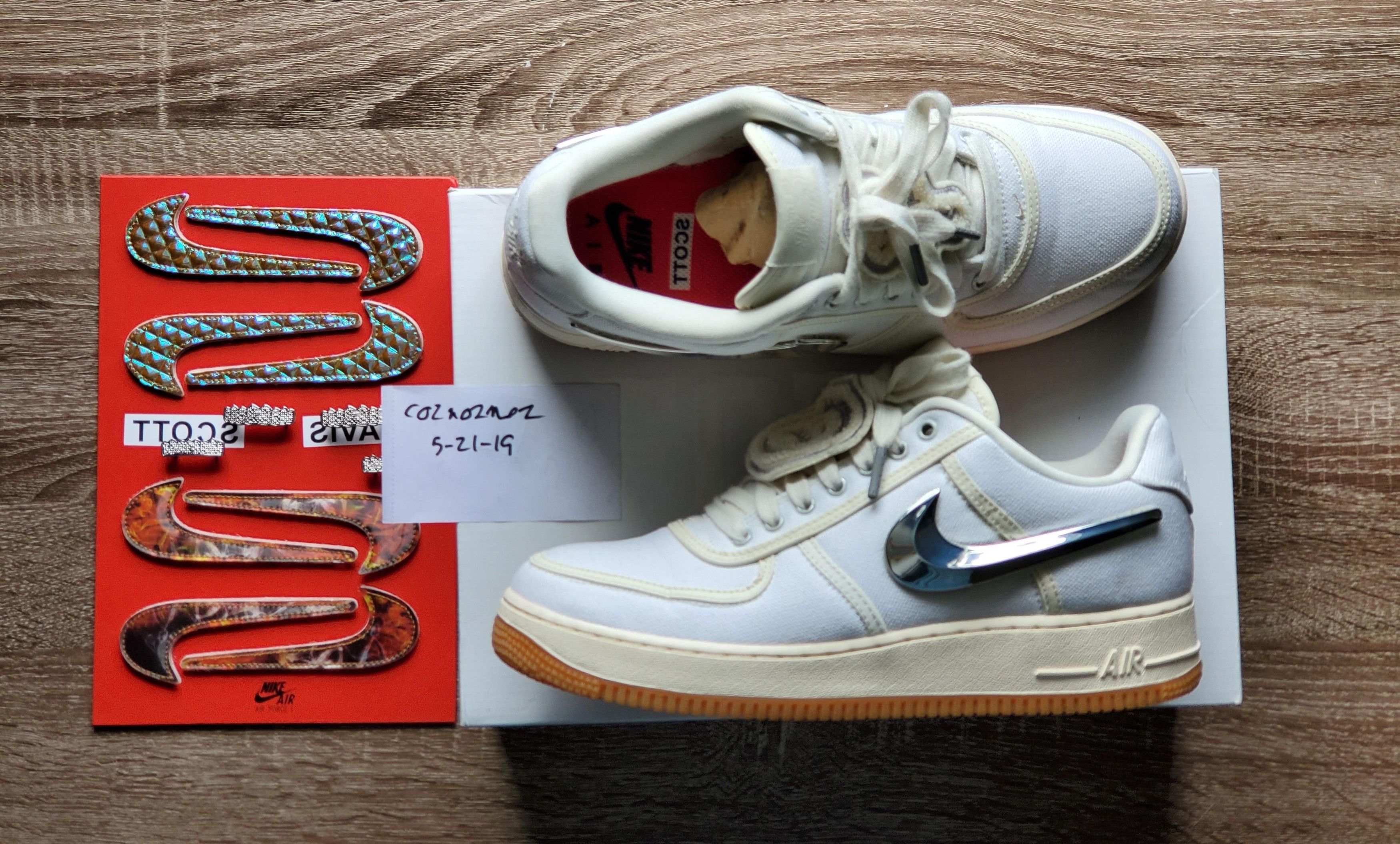 nike travis scott af1 sail