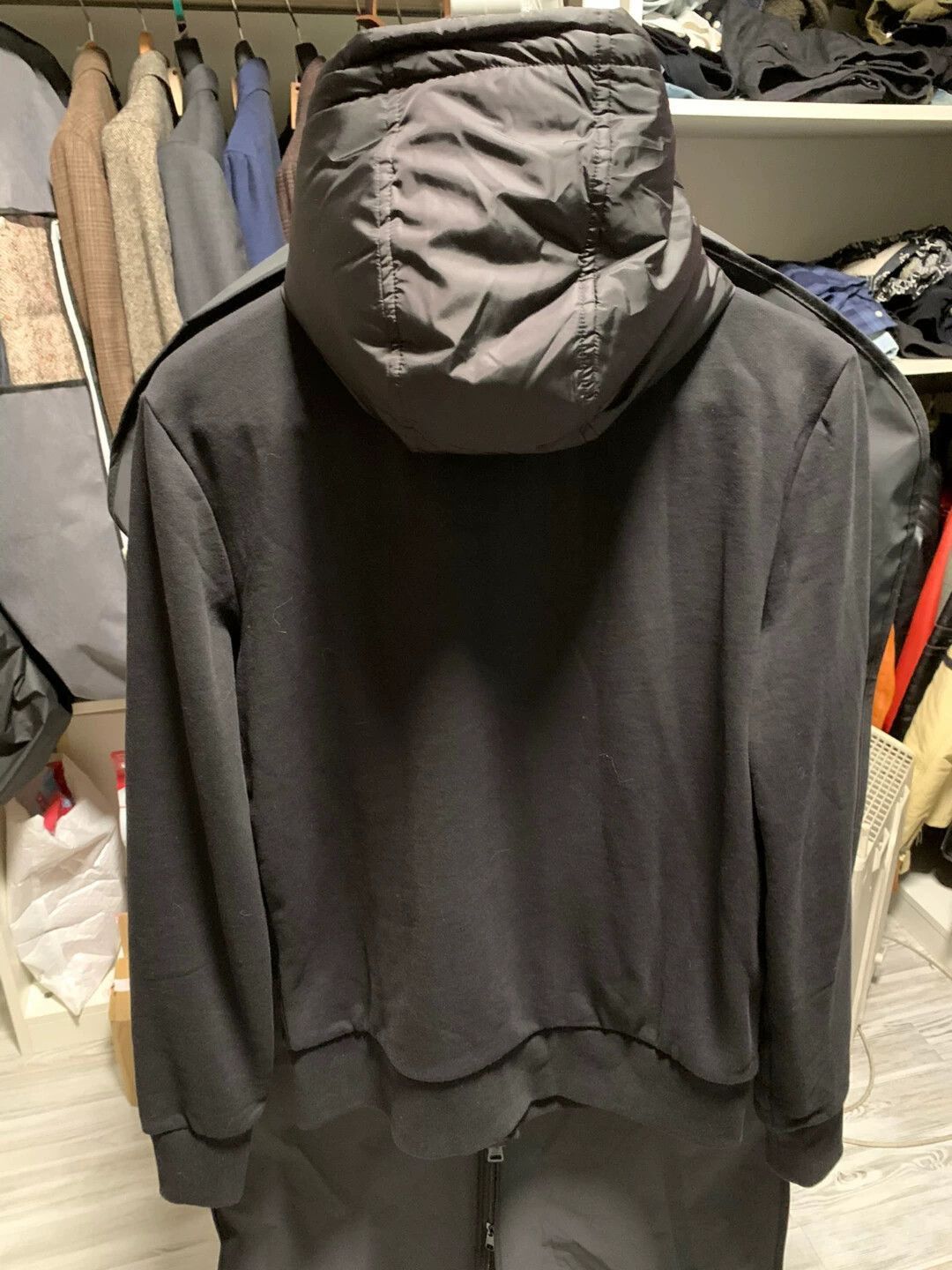 Moncler Black Hooded Zip-Front Outerwear Jacket Size US S / EU 44-46 / 1 - 3 Thumbnail