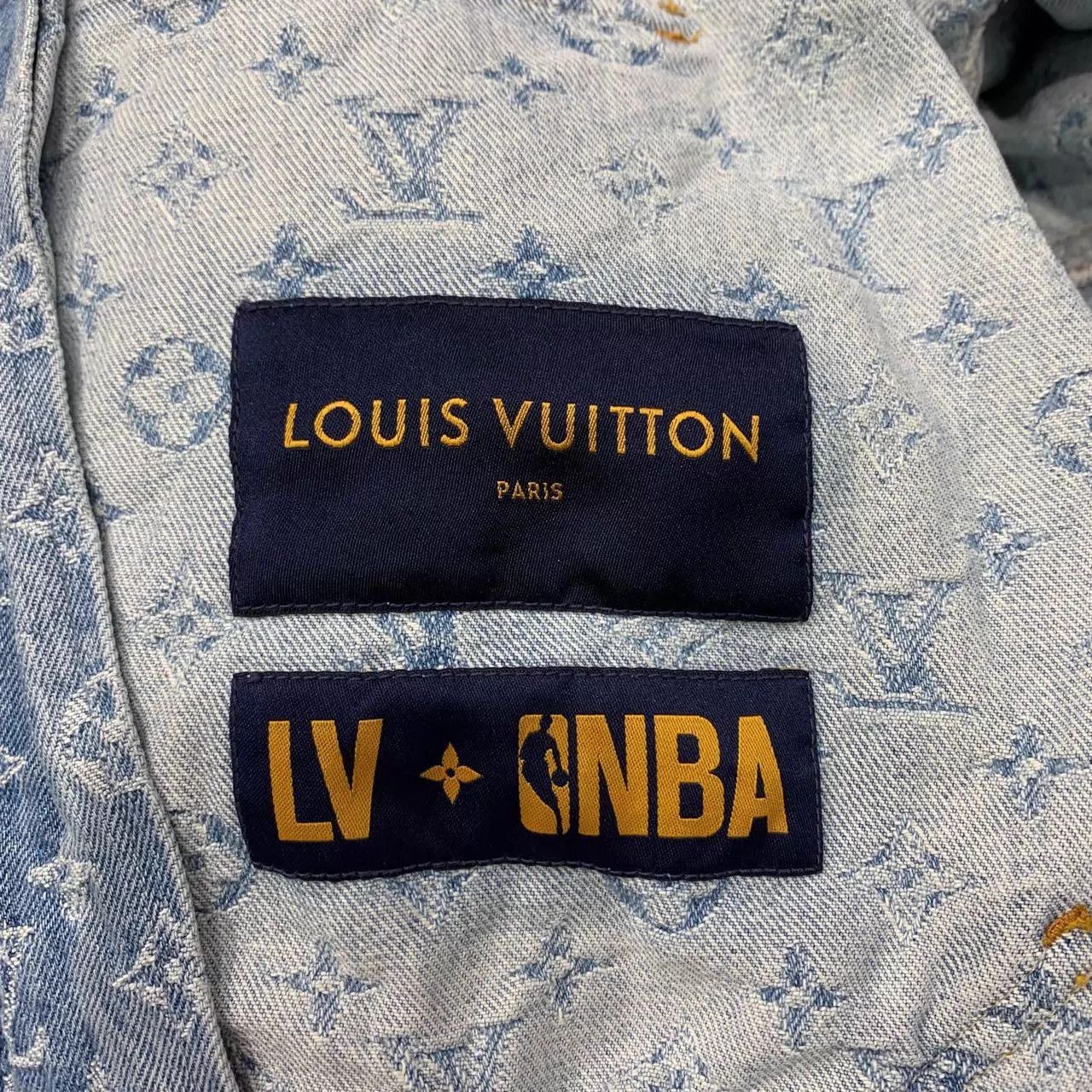 Louis Vuitton Blue Patterned Zip-Up Hooded Jacket Size US M / EU 48-50 / 2 - 6 Thumbnail