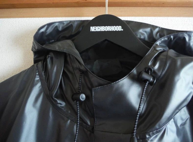 Neighborhood Black Hooded Rain Jacket Size S Size US S / EU 44-46 / 1 - 6 Thumbnail