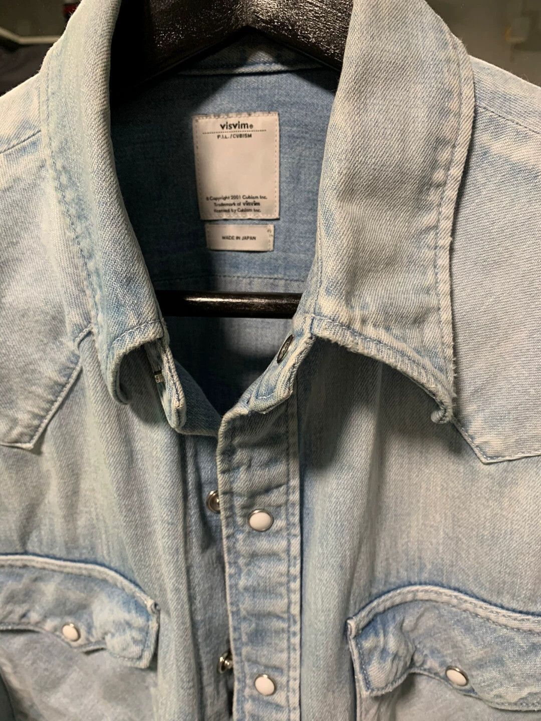 Visvim Blue Denim Long Sleeve Button-Up Shirt Size US M / EU 48-50 / 2 - 2 Thumbnail