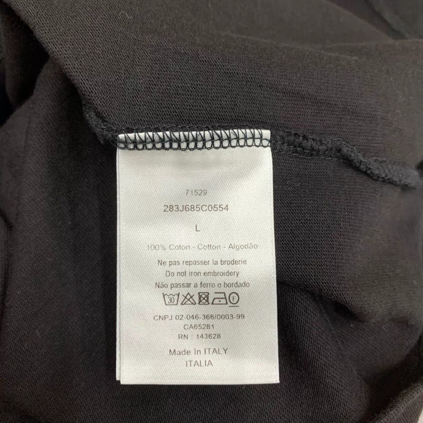 Dior Black Short Sleeve Graphic T-Shirt Size US L / EU 52-54 / 3 - 6 Thumbnail