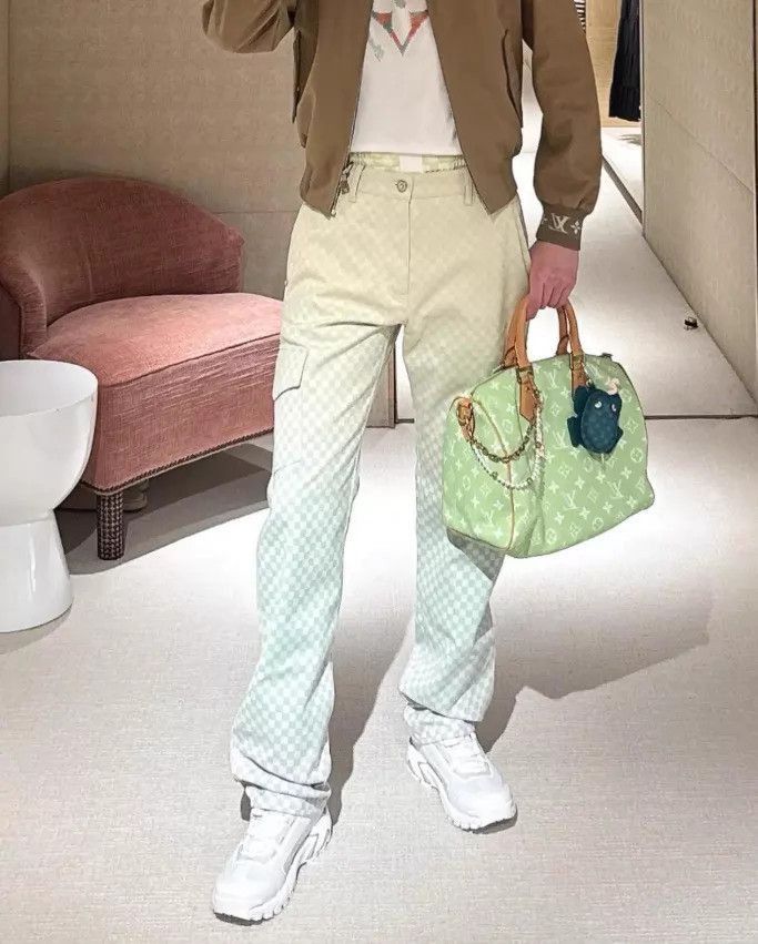 Louis Vuitton Multi Checkered Cargo Pants Size 34 Size US 34 / EU 50 - 4 Thumbnail