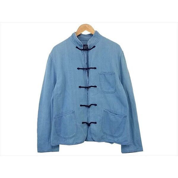 Porter Blue Mandarin Collar Button-Up Shirt Size US S / EU 44-46 / 1 - 2 Thumbnail