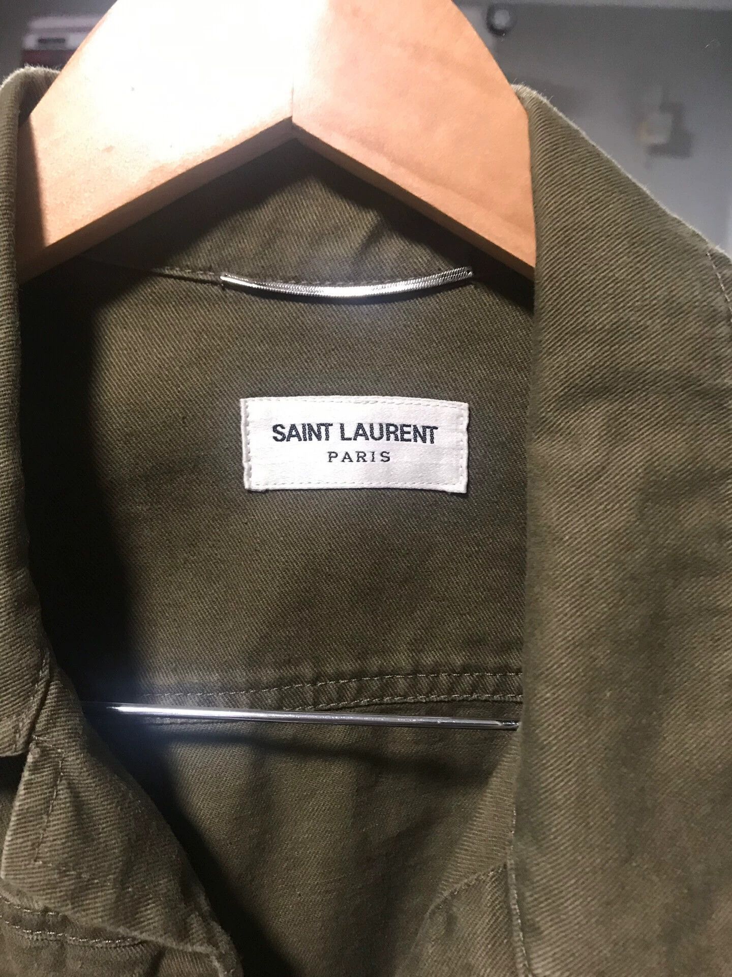 Saint Laurent Paris Beige Utility Jacket Size S Size US S / EU 44-46 / 1 - 3 Thumbnail