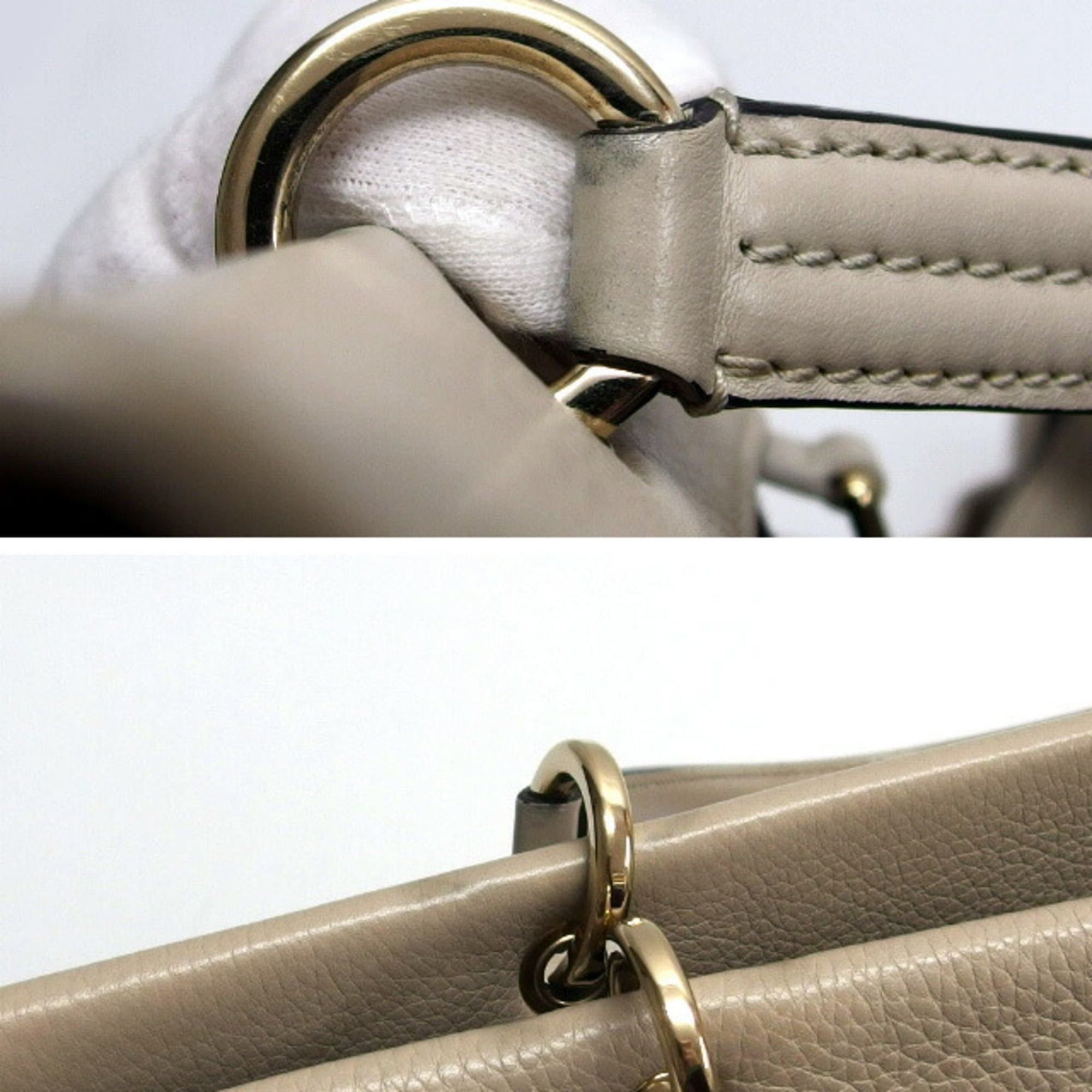 Salvatore Ferragamo Salvatore Ferragamo Gancini Tote Bag, Grain Leather Size ONE SIZE - 7 Thumbnail
