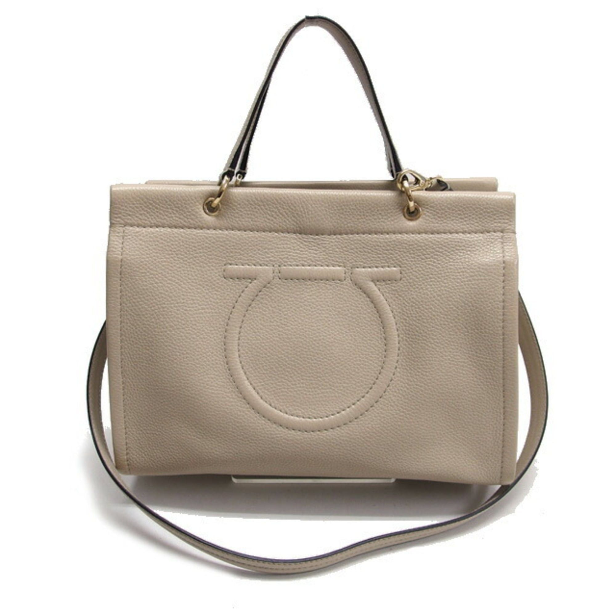 Salvatore Ferragamo Salvatore Ferragamo Gancini Tote Bag, Grain Leather Size ONE SIZE - 2 Thumbnail