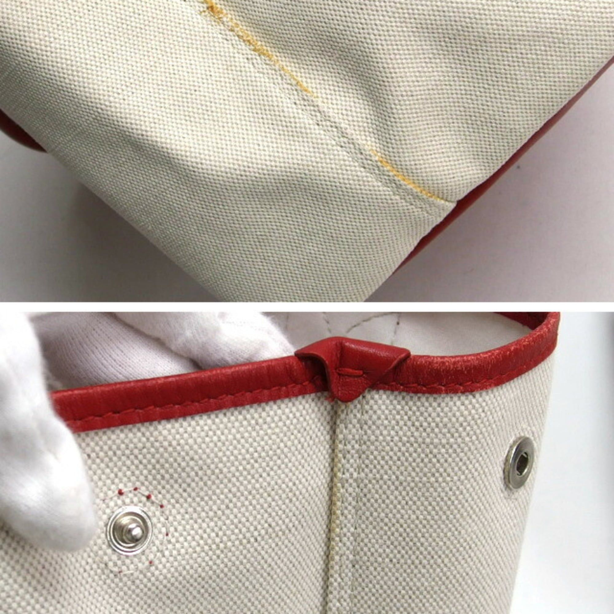 Balenciaga Balenciaga Navy Cabas S Tote Bag, White x Red Size ONE SIZE - 8 Thumbnail
