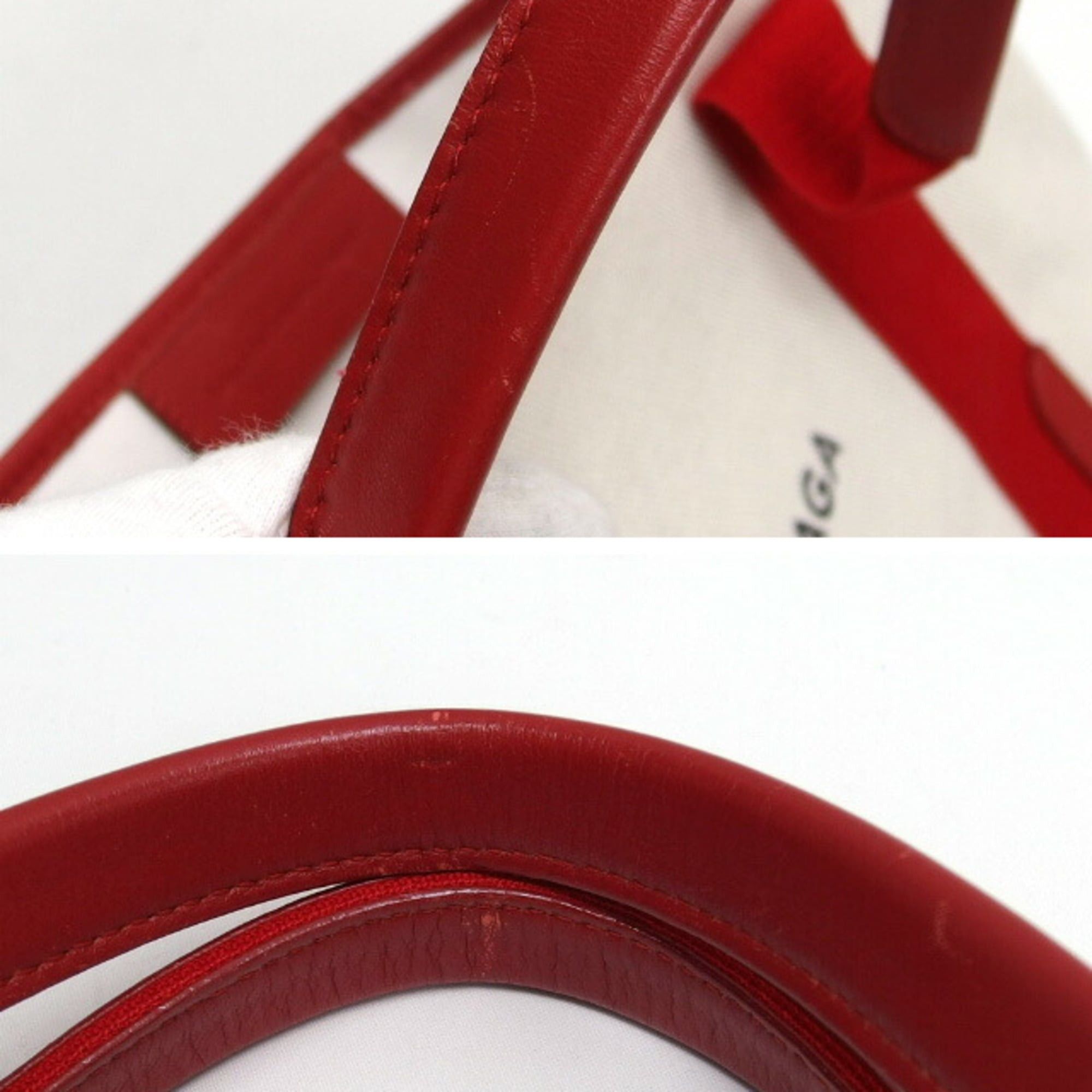 Balenciaga Balenciaga Navy Cabas S Tote Bag, White x Red Size ONE SIZE - 10 Thumbnail
