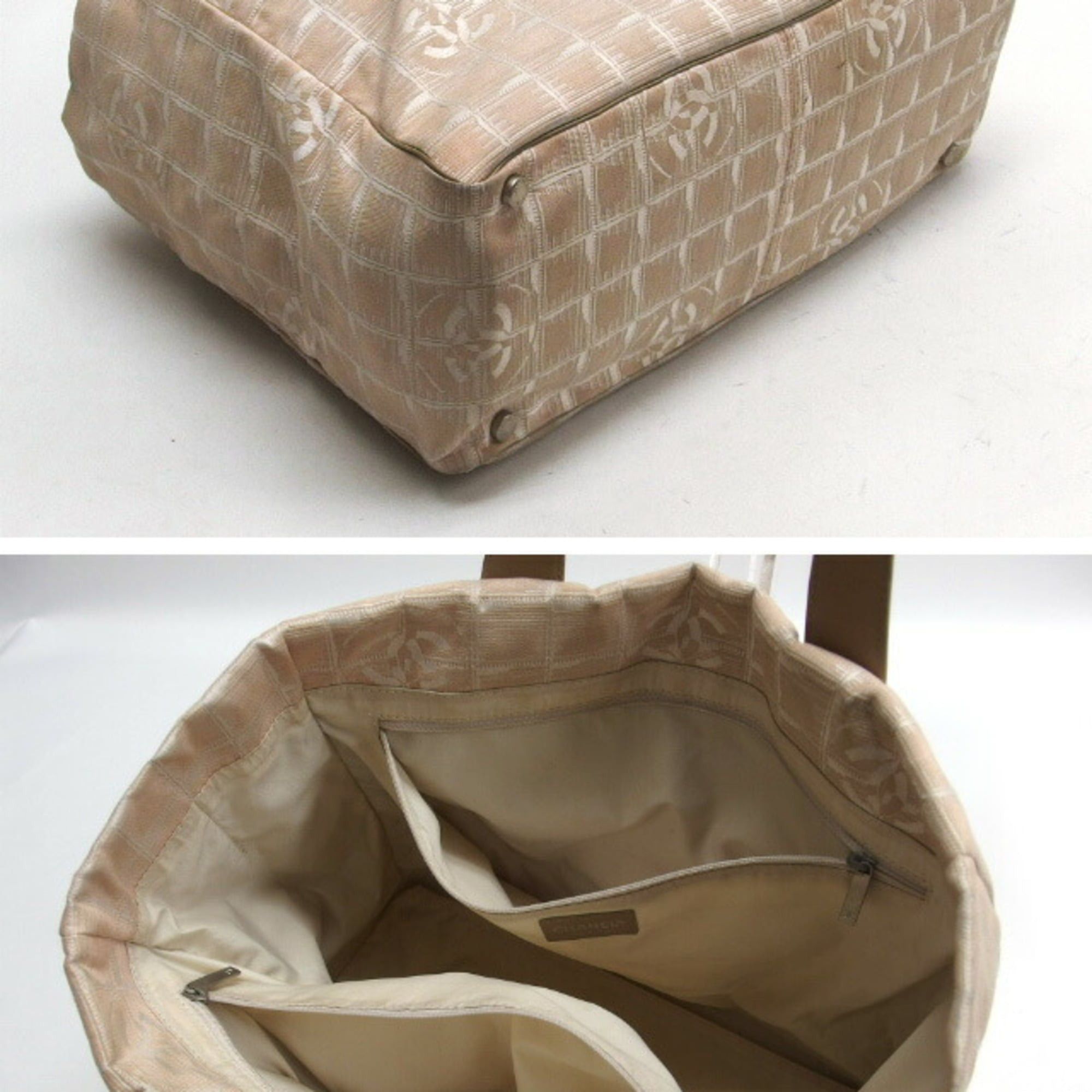 Chanel Chanel New Travel Line Tote MM, Beige Size ONE SIZE - 4 Thumbnail