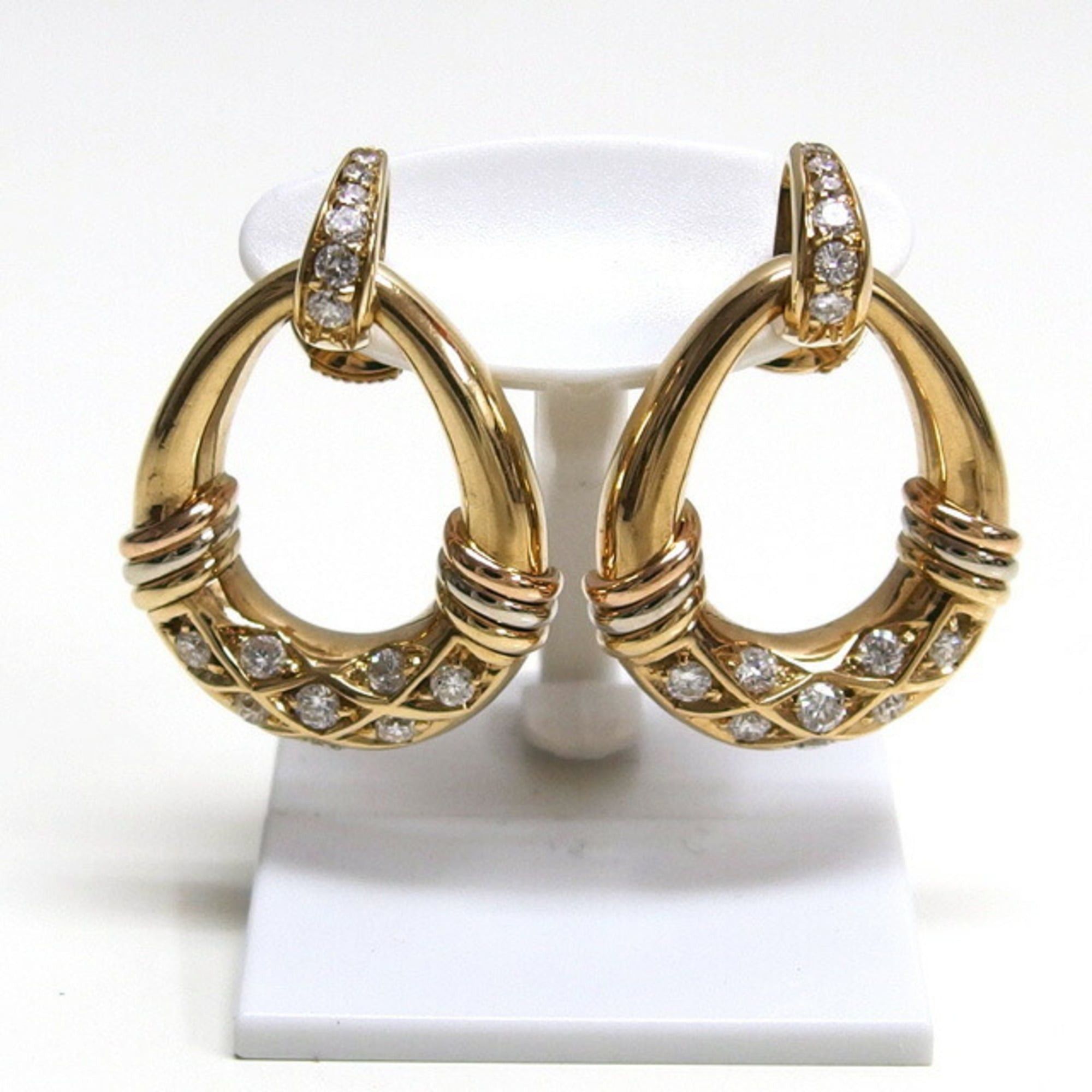 Cartier Cartier door knocker motif Trinity diamond earrings Size ONE SIZE - 2 Thumbnail