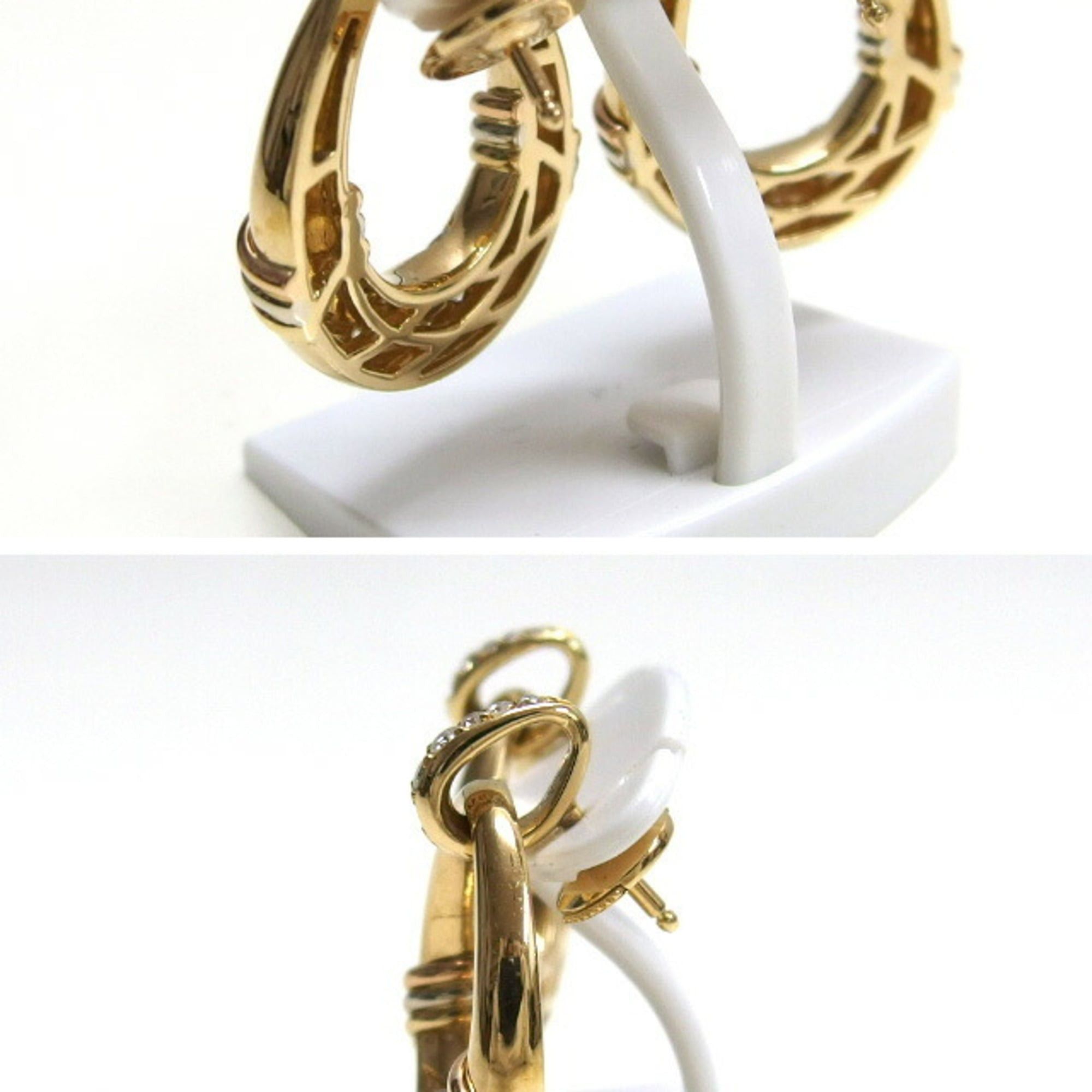 Cartier Cartier door knocker motif Trinity diamond earrings Size ONE SIZE - 3 Thumbnail