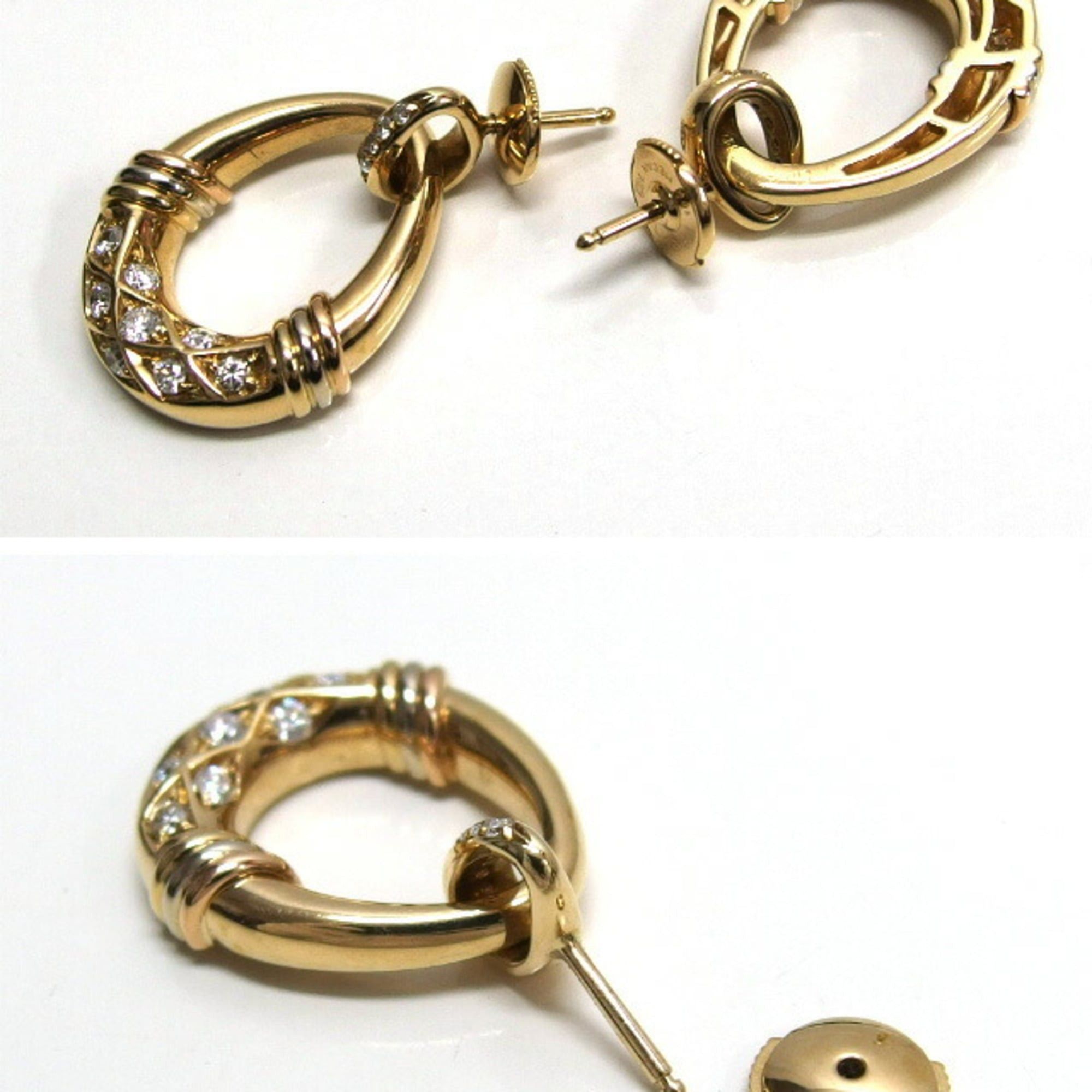 Cartier Cartier door knocker motif Trinity diamond earrings Size ONE SIZE - 4 Thumbnail