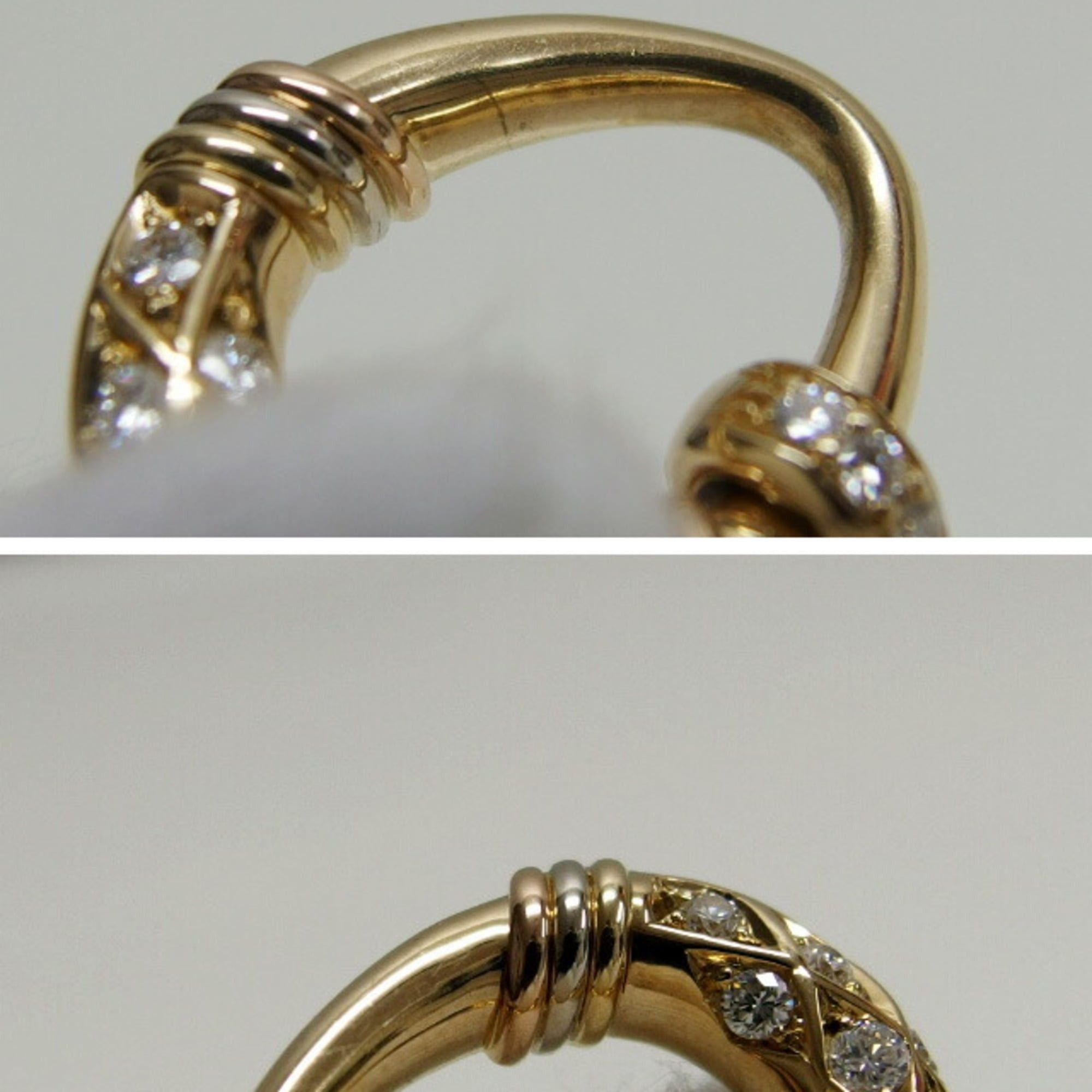Cartier Cartier door knocker motif Trinity diamond earrings Size ONE SIZE - 8 Thumbnail