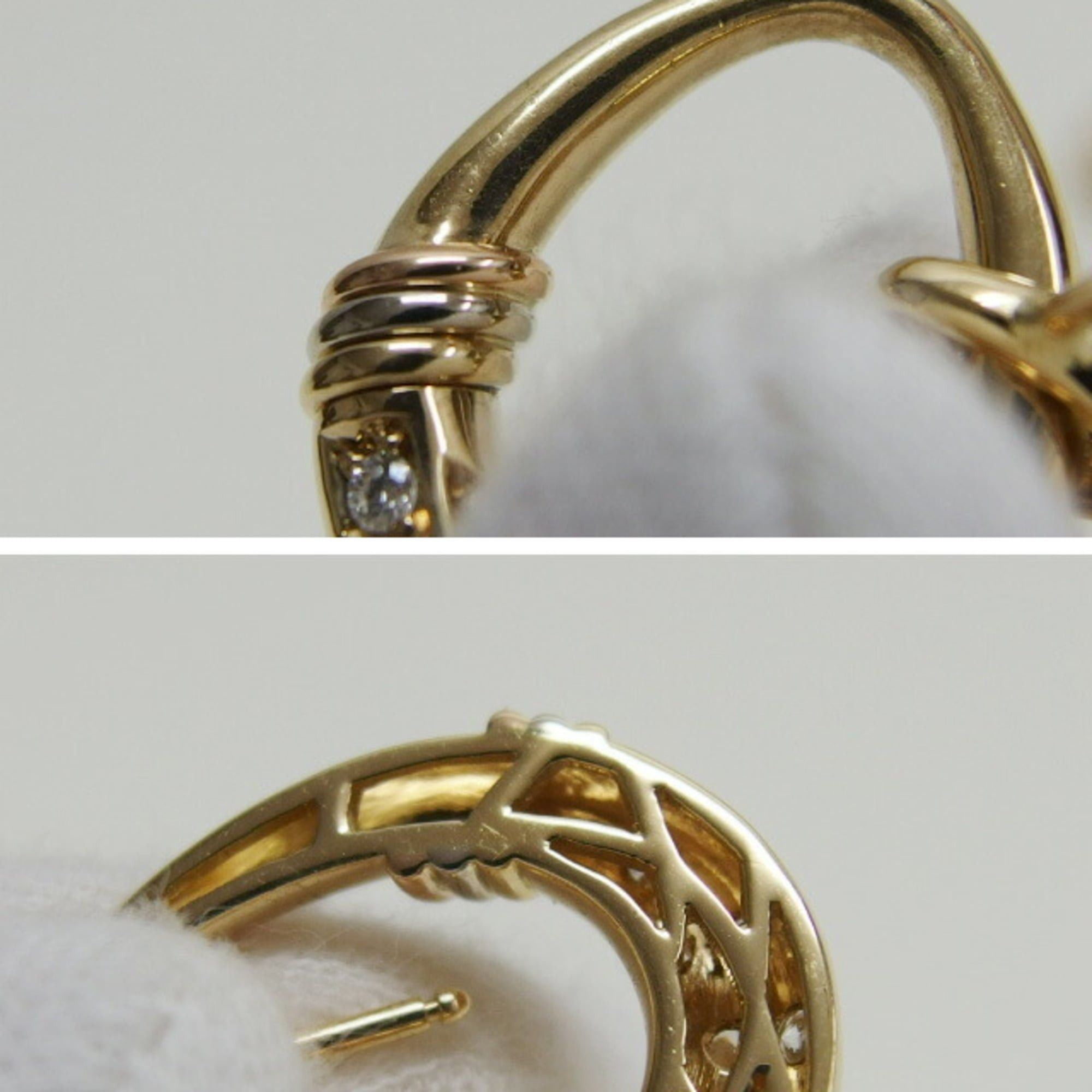 Cartier Cartier door knocker motif Trinity diamond earrings Size ONE SIZE - 9 Thumbnail
