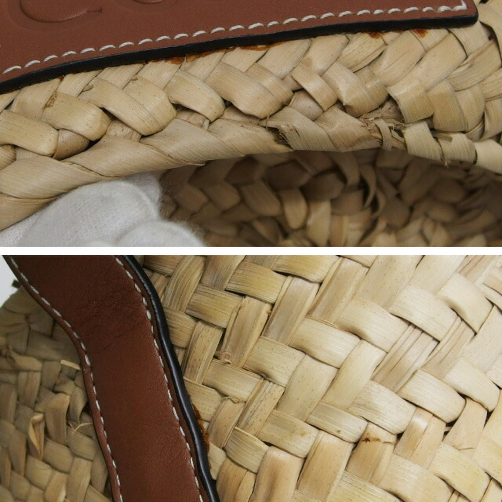 Loewe Loewe Raffia Basket Bag (Small) Size ONE SIZE - 9 Thumbnail