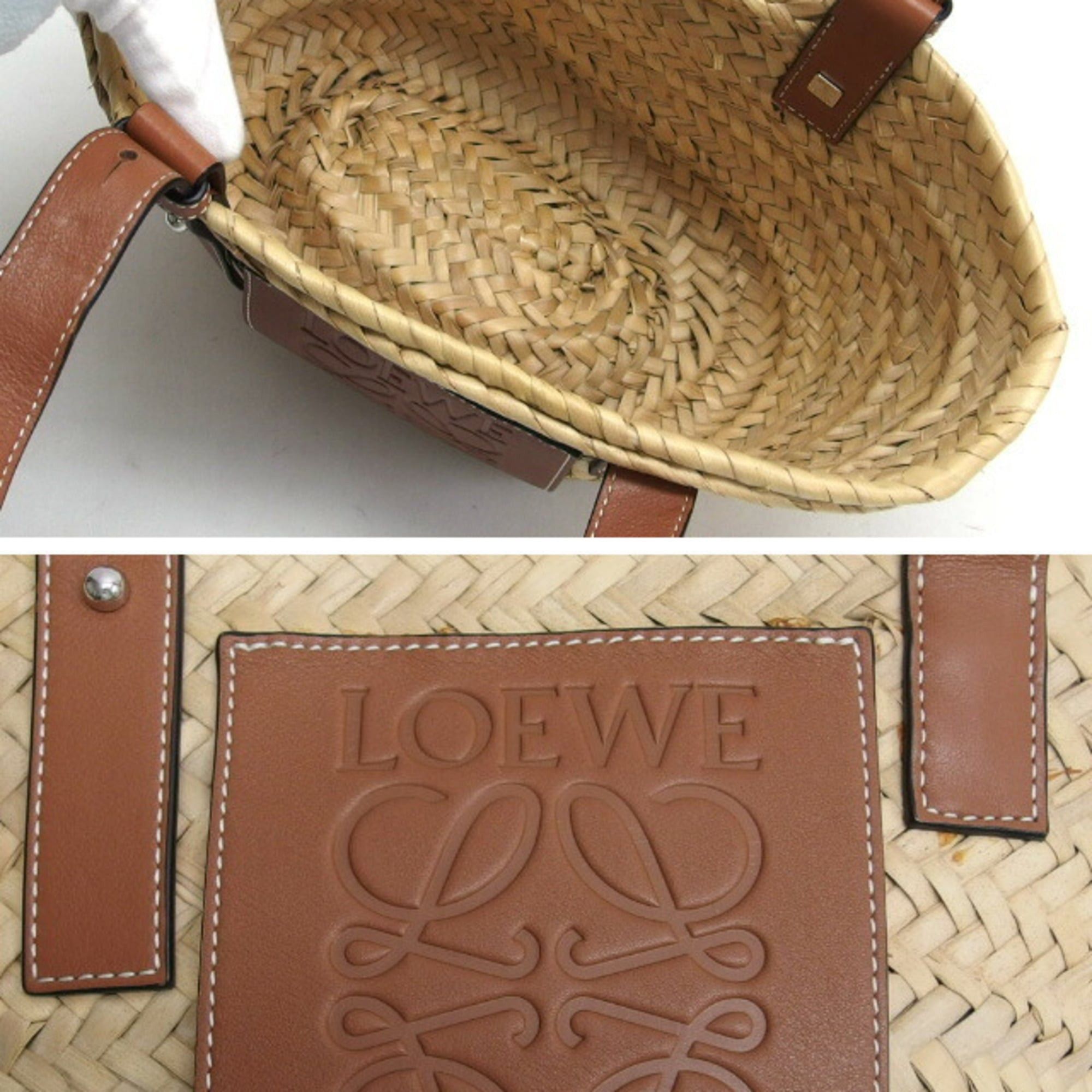 Loewe Loewe Raffia Basket Bag (Small) Size ONE SIZE - 5 Thumbnail