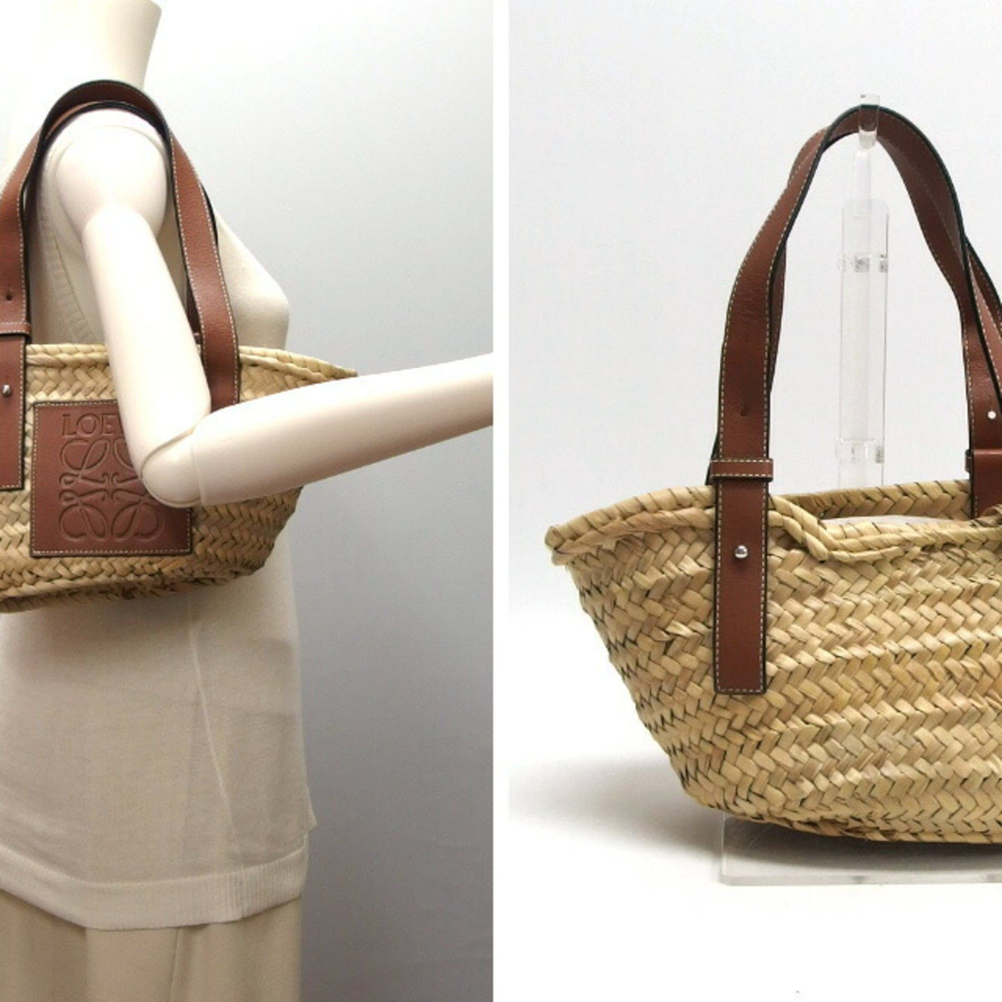 Loewe Loewe Raffia Basket Bag (Small) Size ONE SIZE - 3 Thumbnail