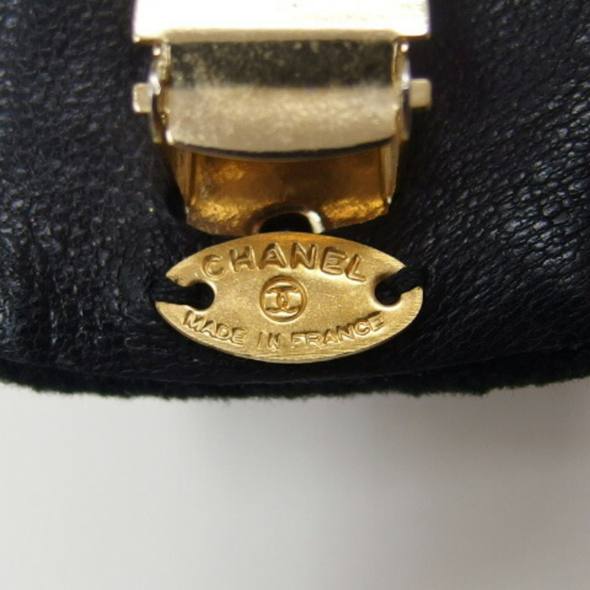 Chanel Chanel Turnlock Coco Mark Velour Barrette, Black Size ONE SIZE - 6 Thumbnail