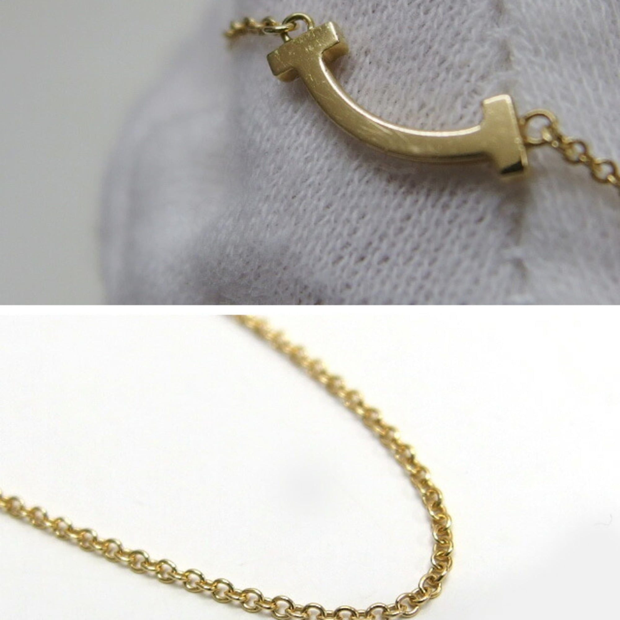 Tiffany & Co. Tiffany & Co. T Smile Pendant Mini, Pave Diamonds, 18K Yellow Gold Size ONE SIZE - 11 Thumbnail