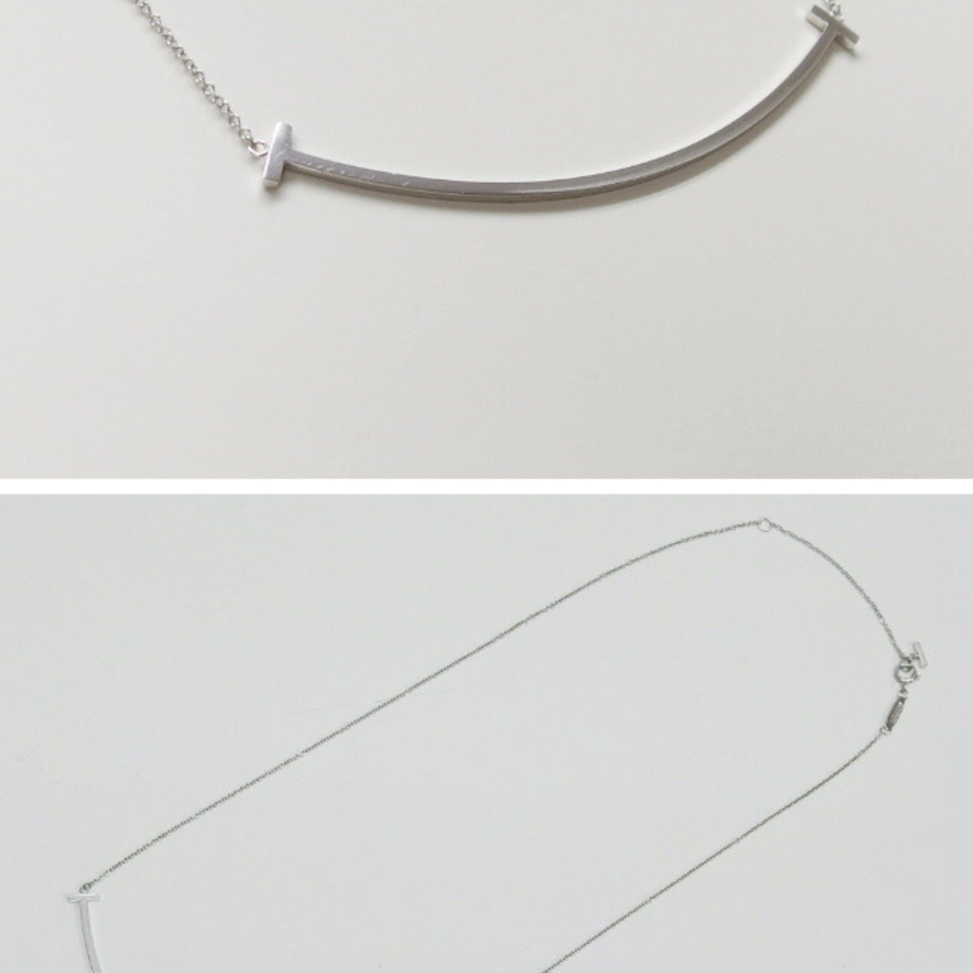 Tiffany & Co. Tiffany & Co. T Smile Pendant, Large, 18K White Gold Size ONE SIZE - 4 Thumbnail