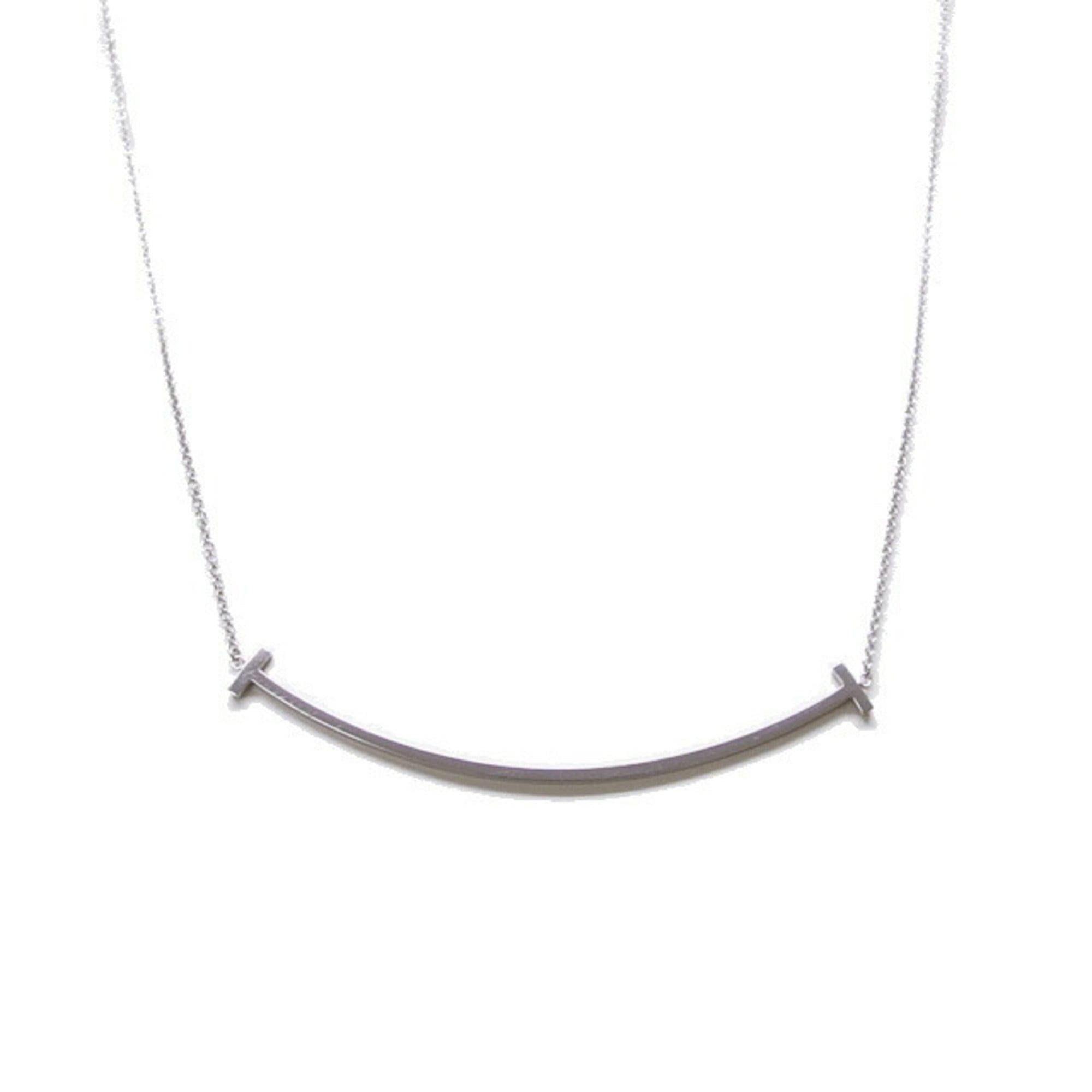 Tiffany & Co. Tiffany & Co. T Smile Pendant, Large, 18K White Gold Size ONE SIZE - 2 Thumbnail