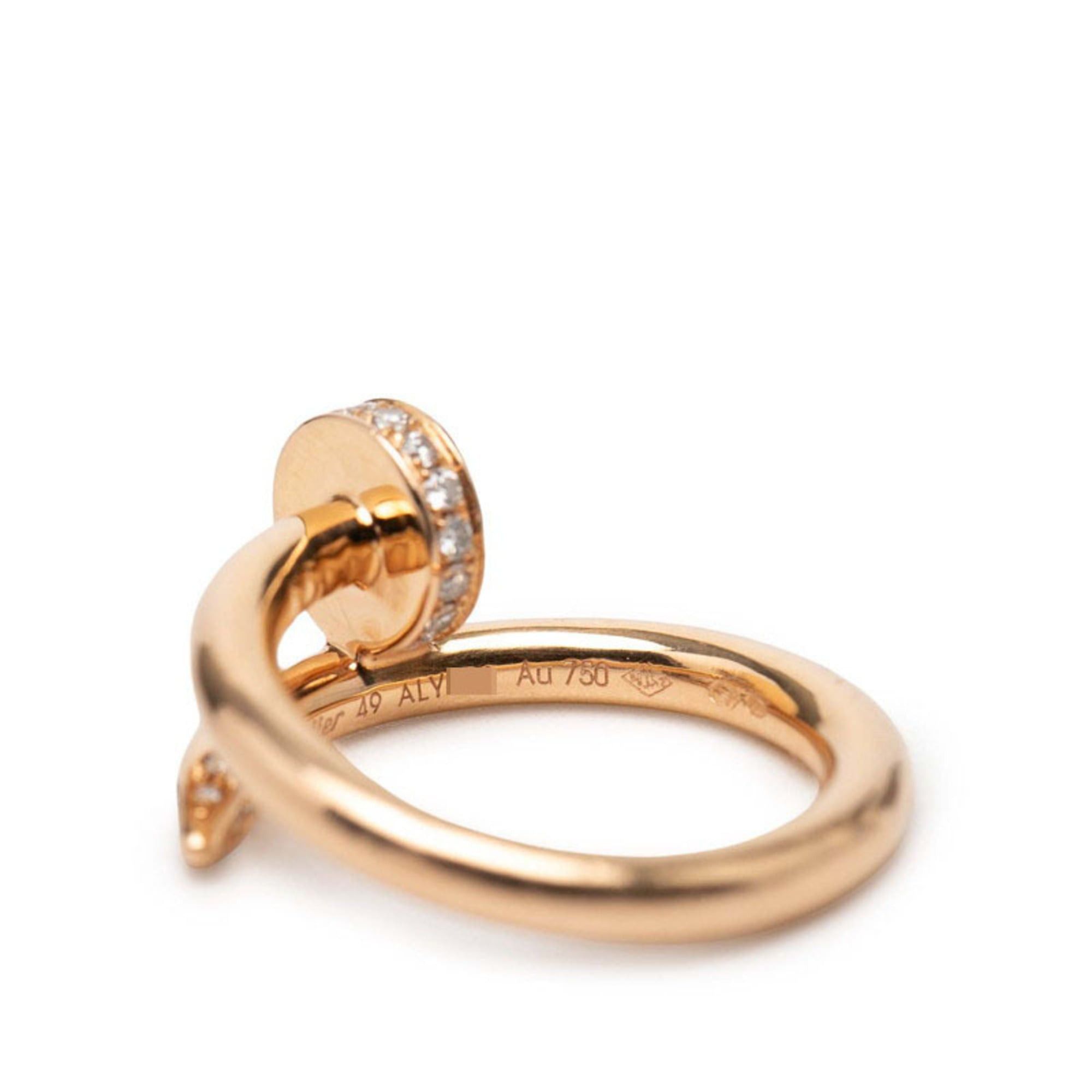 Cartier Cartier Juste un Clou Ring, Size #49, 18KPG Pink Gold, Diamond, Women's, CARTIER Size ONE SIZE - 6 Thumbnail