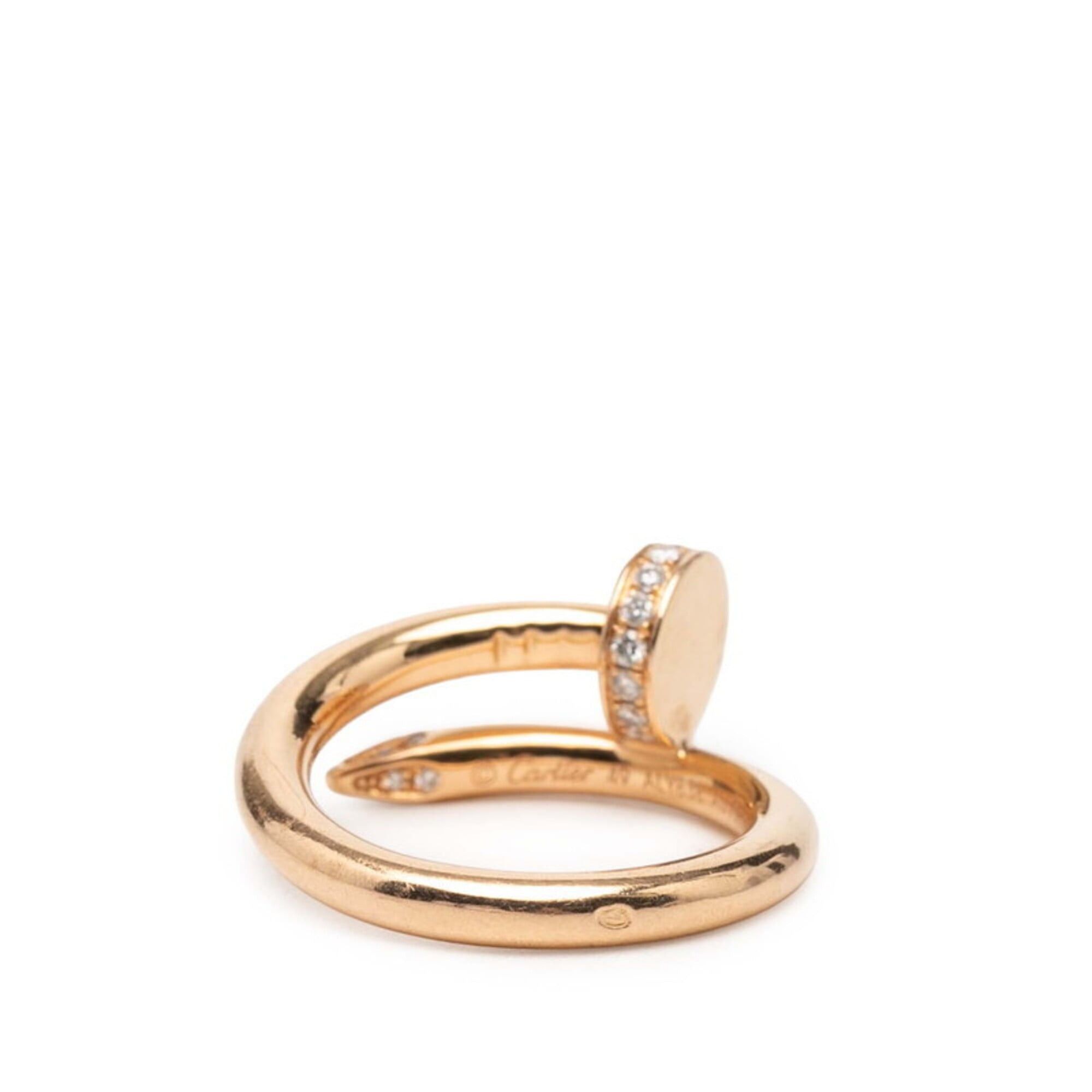Cartier Cartier Juste un Clou Ring, Size #49, 18KPG Pink Gold, Diamond, Women's, CARTIER Size ONE SIZE - 3 Thumbnail