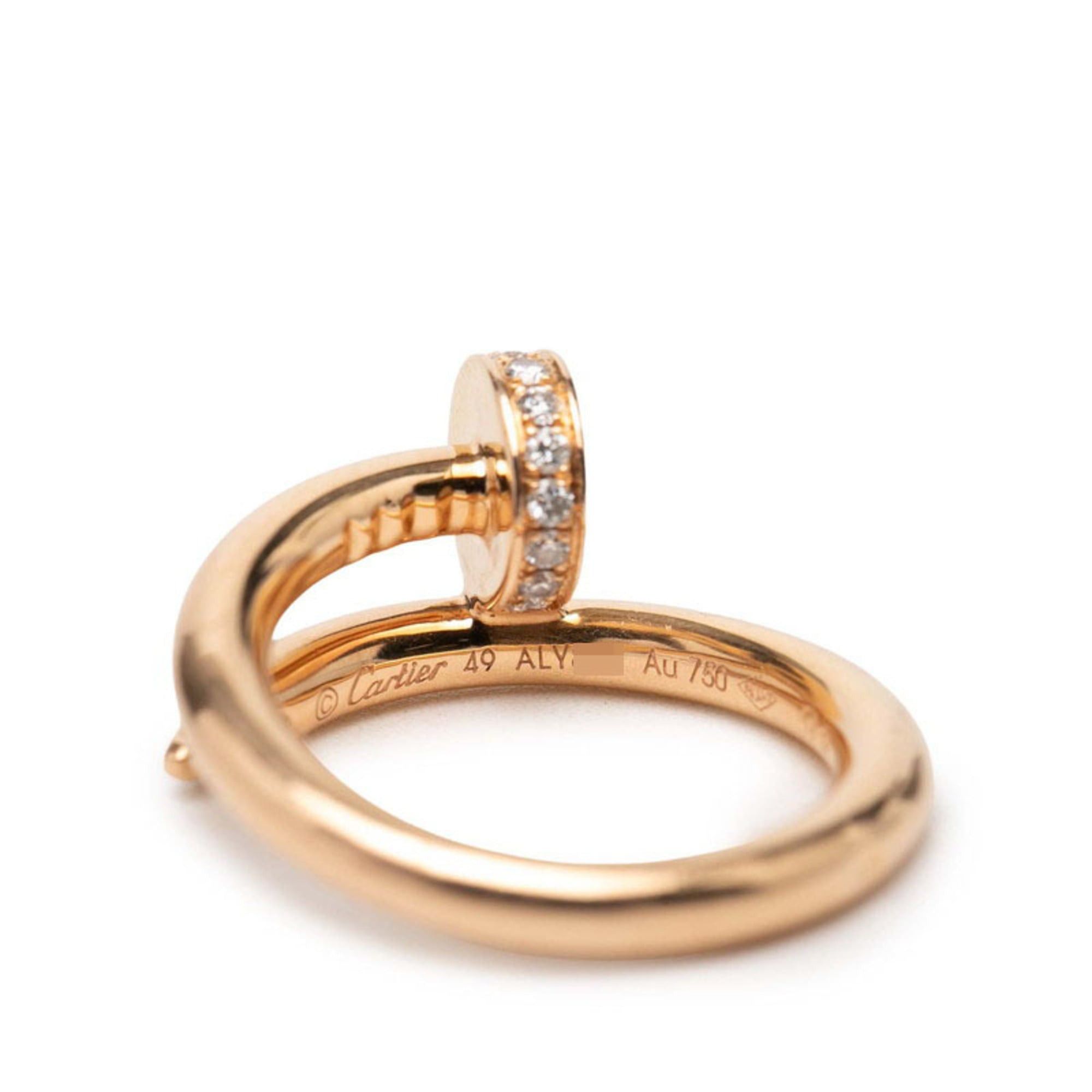 Cartier Cartier Juste un Clou Ring, Size #49, 18KPG Pink Gold, Diamond, Women's, CARTIER Size ONE SIZE - 5 Thumbnail