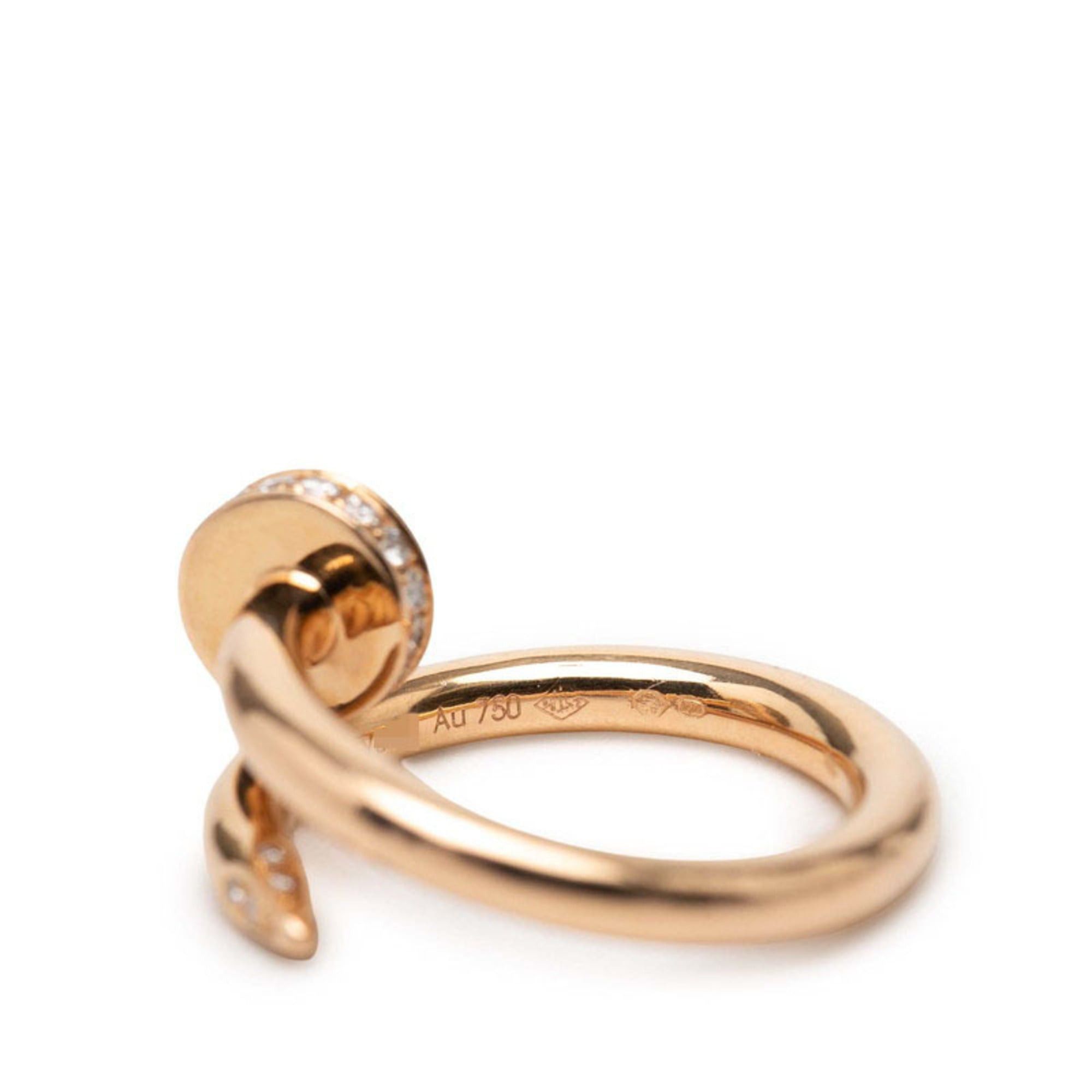 Cartier Cartier Juste un Clou Ring, Size #49, 18KPG Pink Gold, Diamond, Women's, CARTIER Size ONE SIZE - 7 Thumbnail